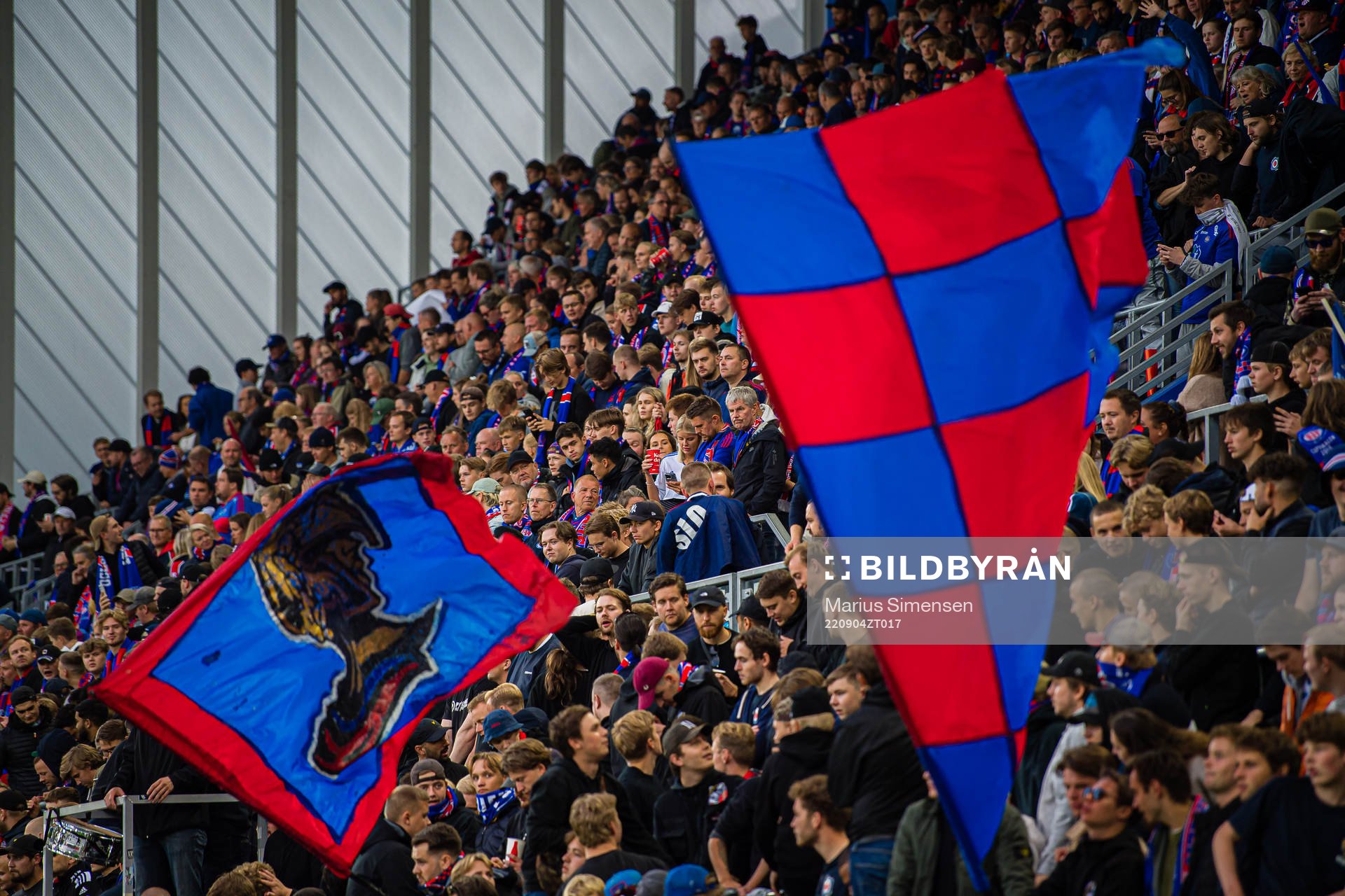 Spectators in the stands