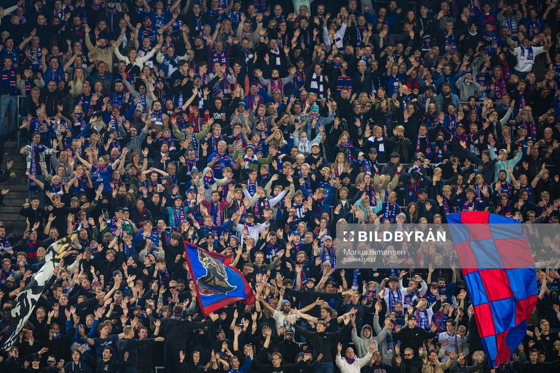 Spectators in the stands