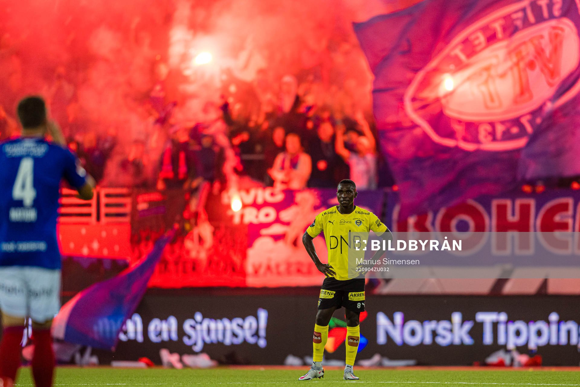 Ifeanyi Mathew of Lillestrøm looks dejected