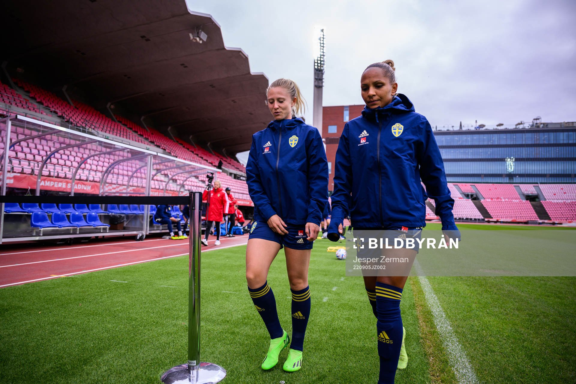 Rebecka Blomqvist and Madelen Janogy of the Swedish women's