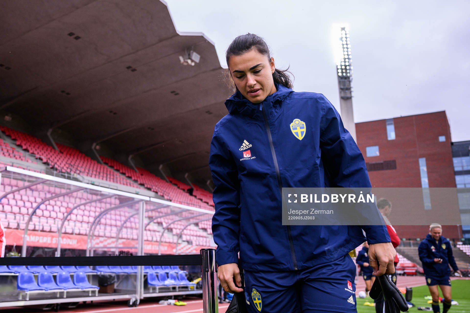goalkeeper Zecira Musovic of the Swedish women's national
