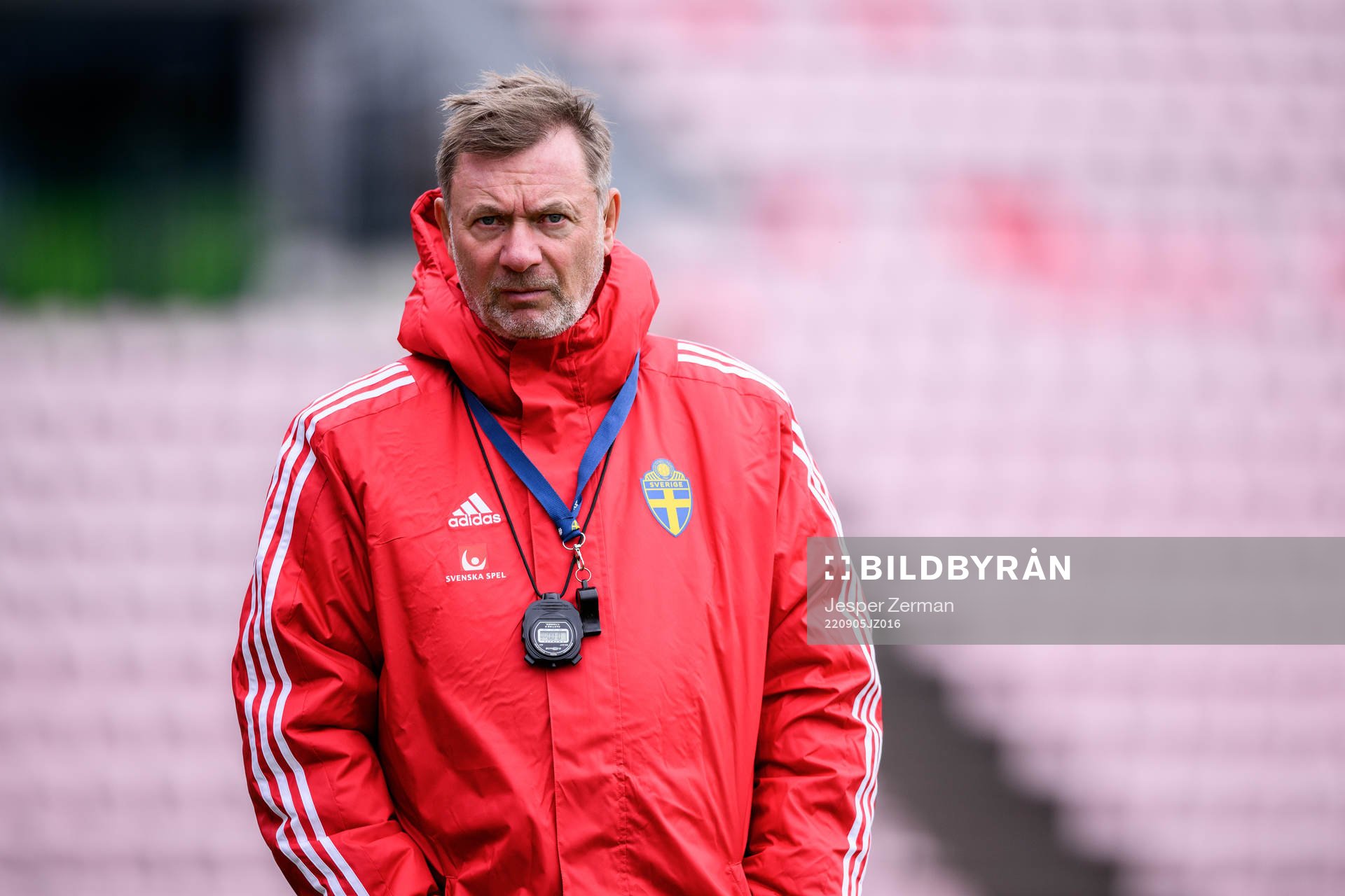 Peter Gerhardsson, head coach of the Swedish women's