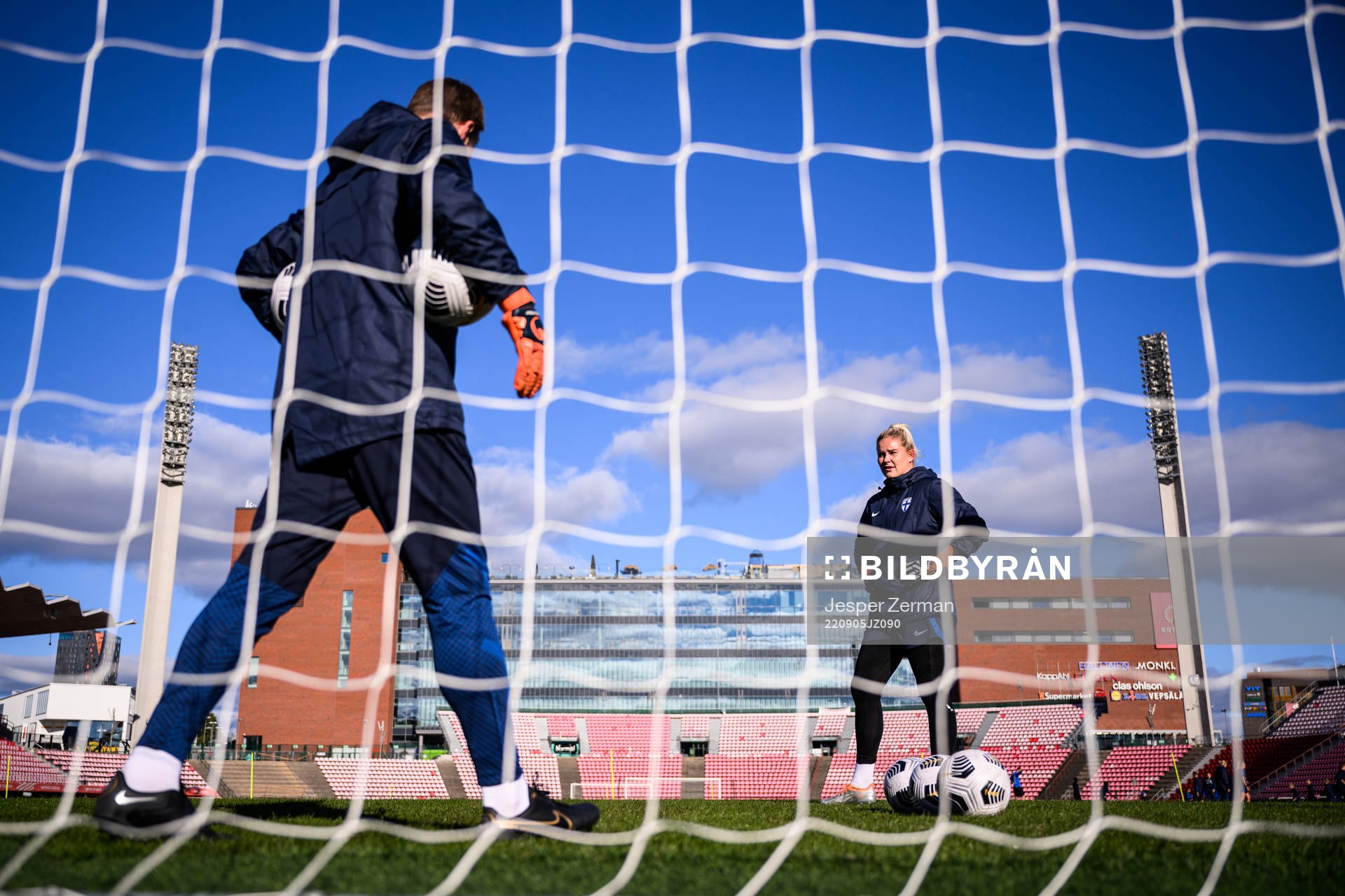 goalkeeper Katriina Talaslahti of Finland's women's