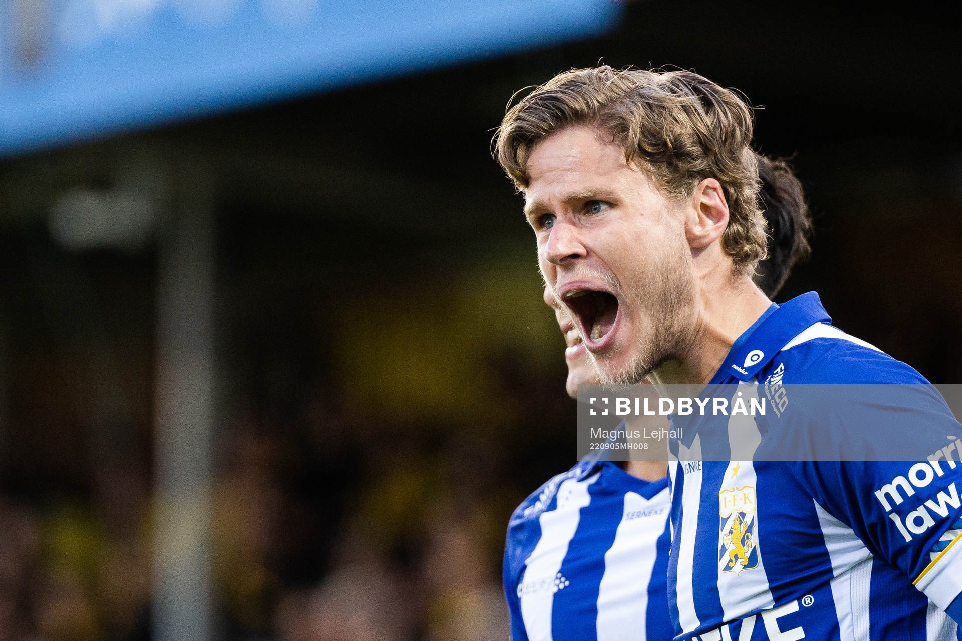 IFK Göteborgs Gustaf Norlin jublar