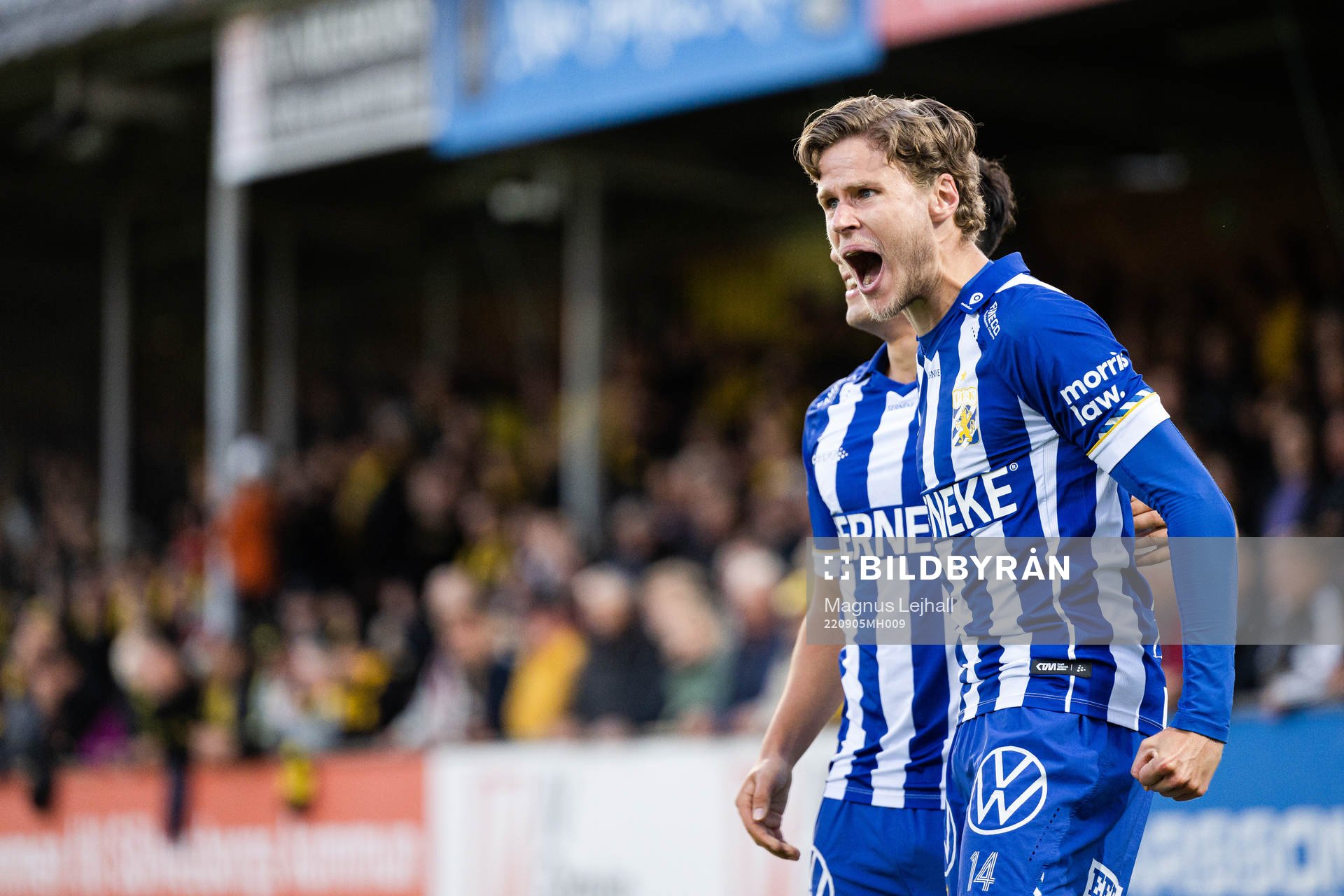 IFK Göteborgs Gustaf Norlin jublar