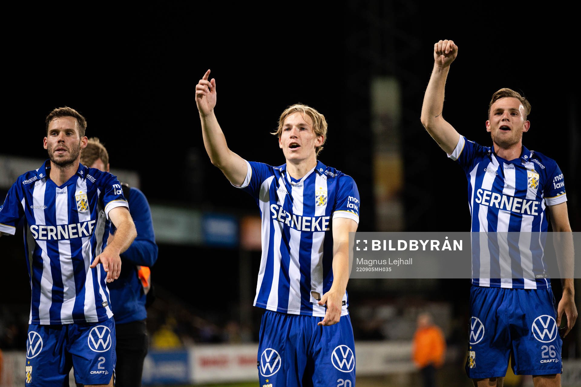 IFK Göteborgs Emil Salomonsson , Johan Bångsbo och Tim