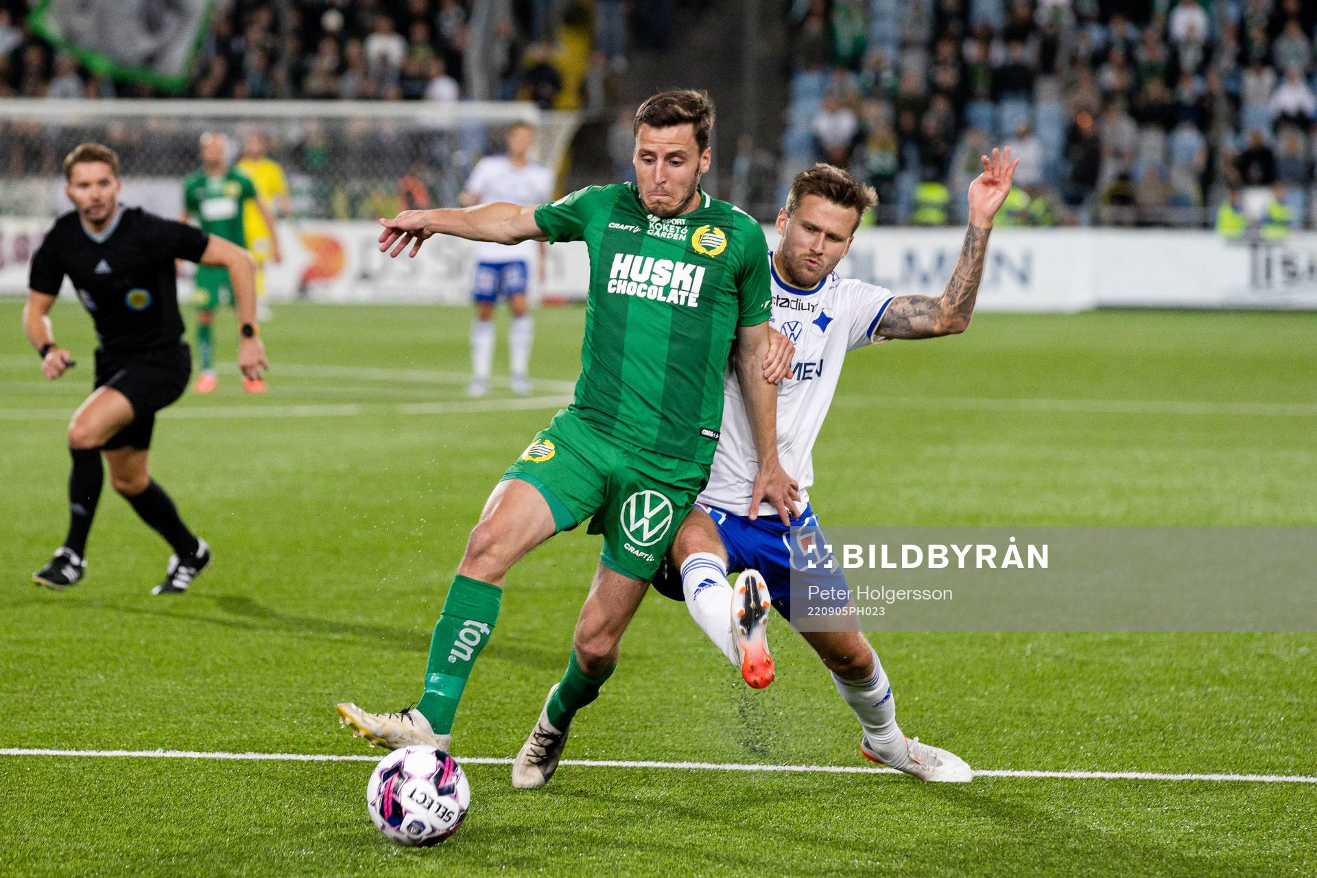 Hammarbys Jeppe Andersen och IFK Norrköpings Arnor