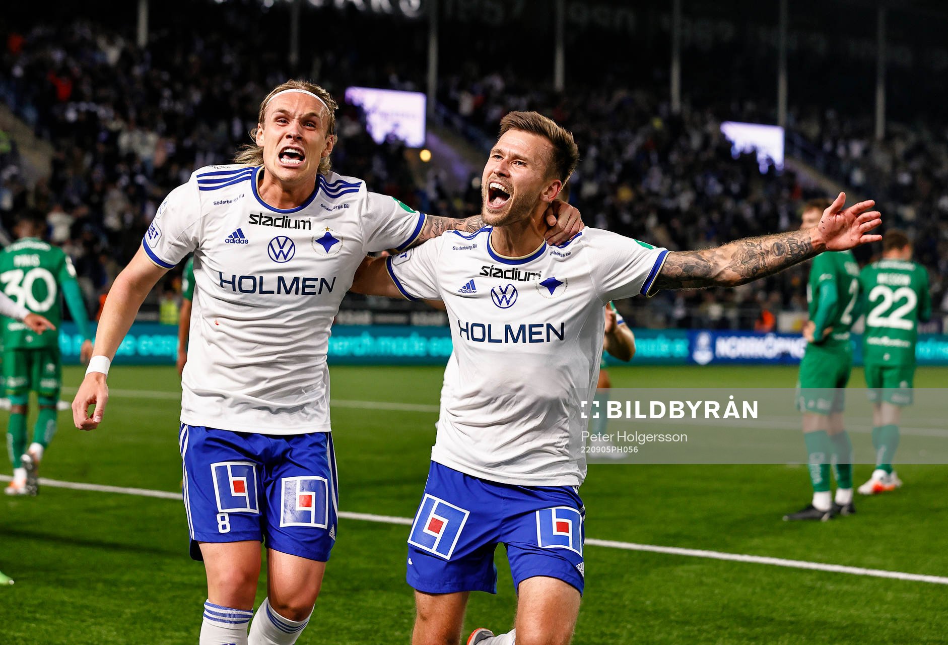IFK Norrköpings Arnor Sigurdsson och Arnór Traustason