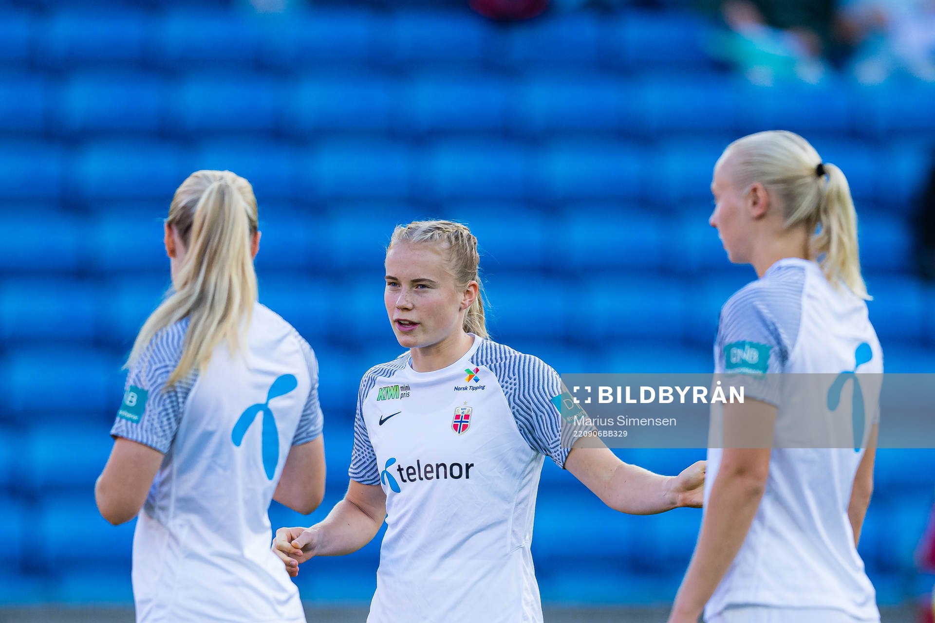 Julie Blakstad of Norway warms up