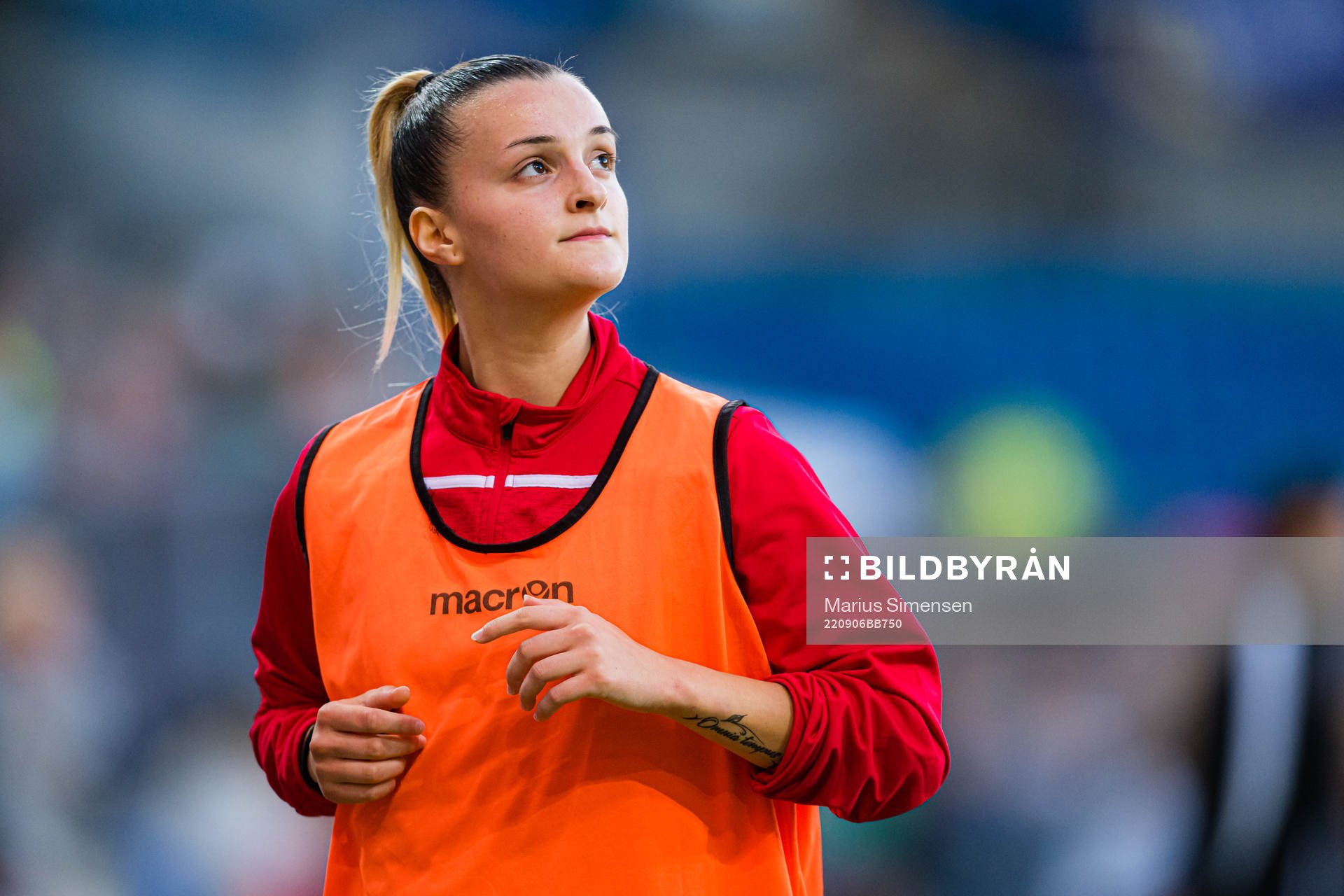 Mery Kalaja of Albania warms up