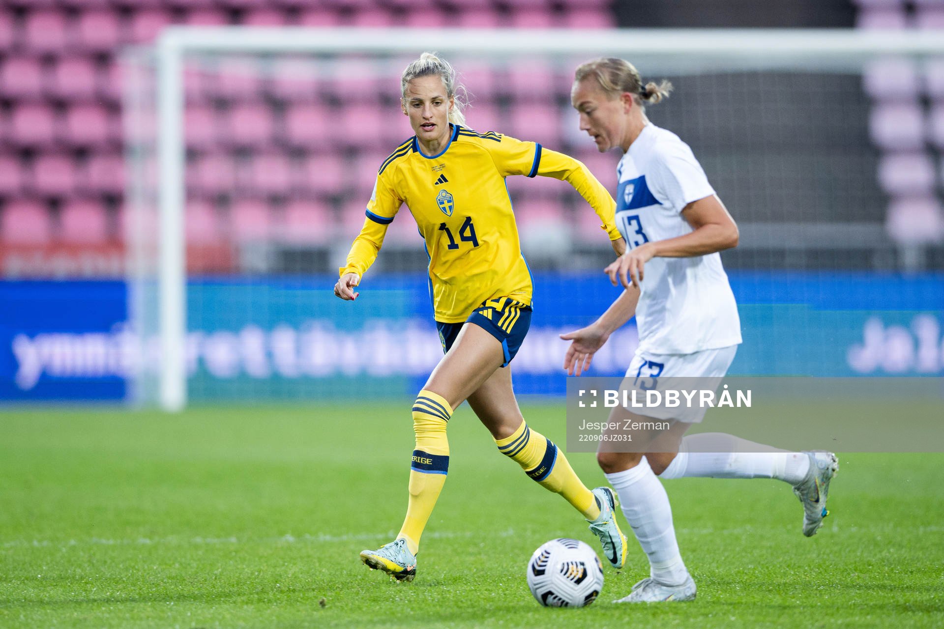 Nathalie Björn of Sweden and Jenny-Julia Danielsson of
