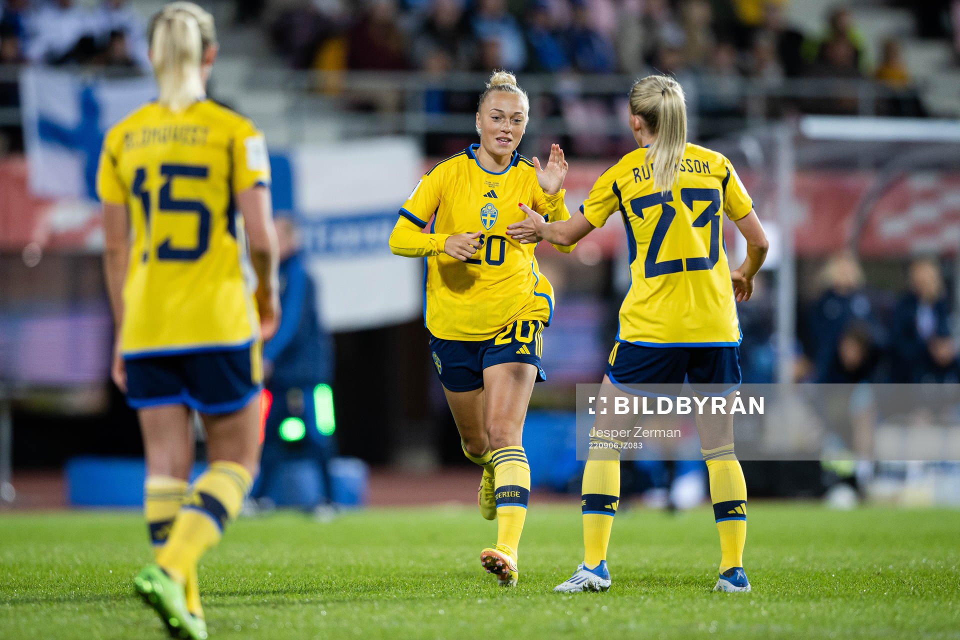 Rebecka Blomqvist , Hanna Bennison and Elin Rubensson of