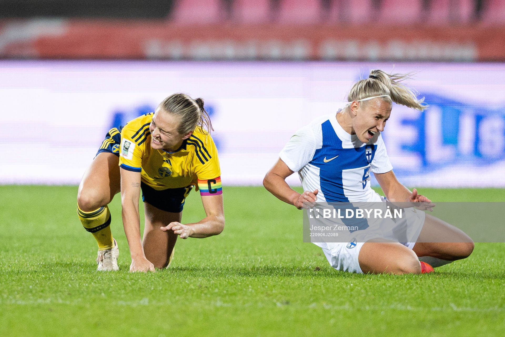 Magdalena Eriksson of Sweden and Emma Koivisto of Finland