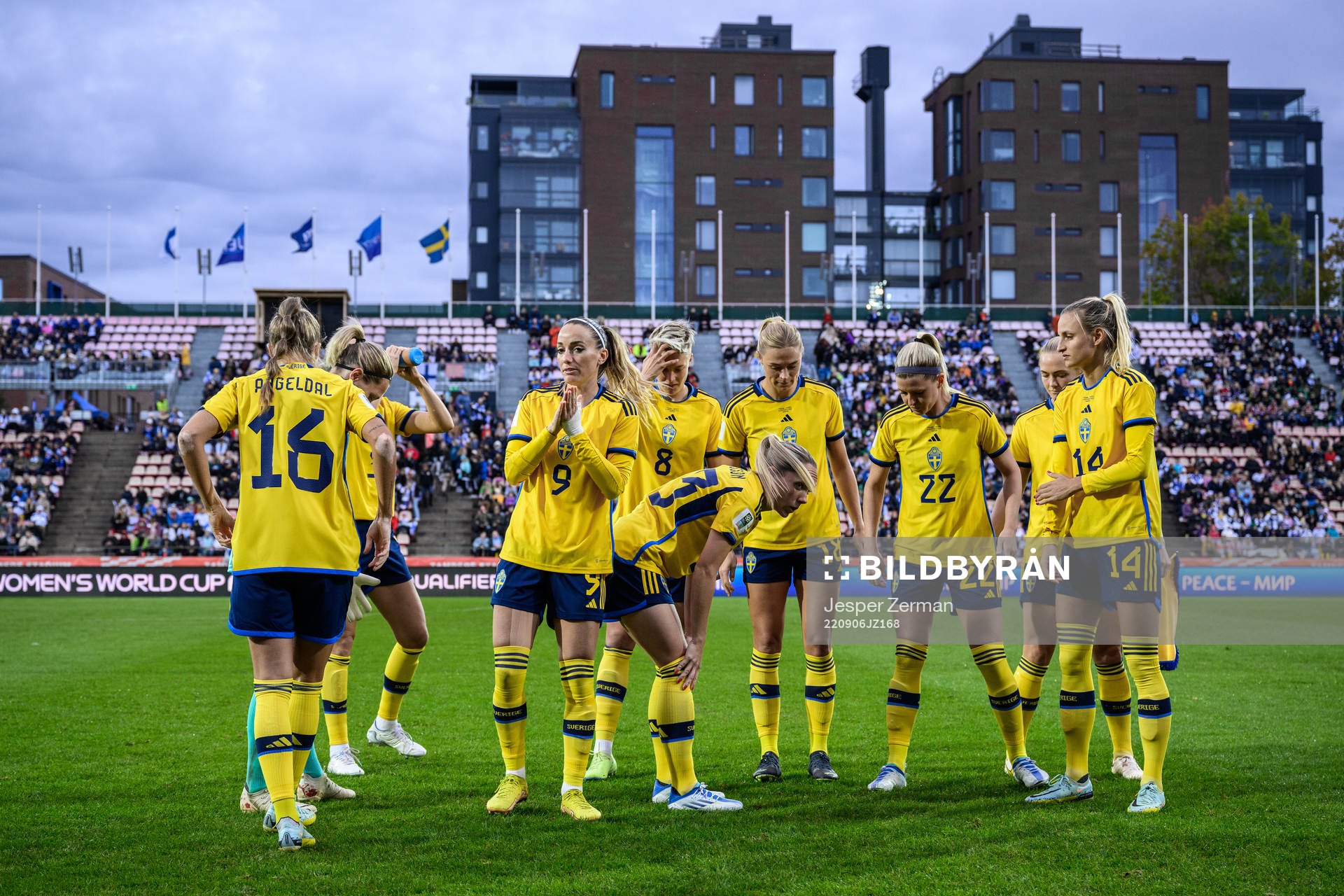 Filippa Angeldahl, Kosovare Asllani, Lina Hurtig, Elin