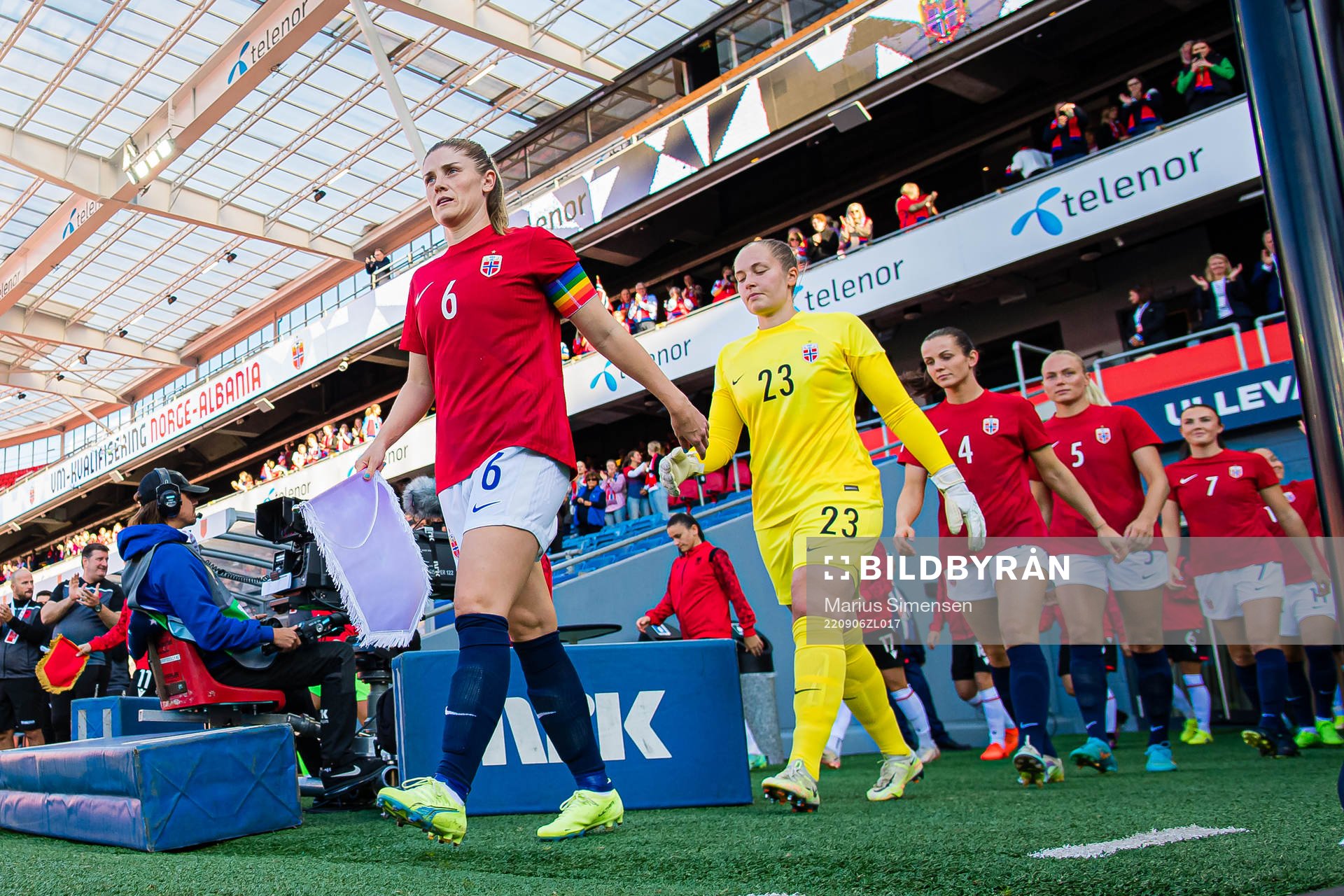 Maren Nævdal Mjelde, Aurora Mikalsen and Tuva Hansen of