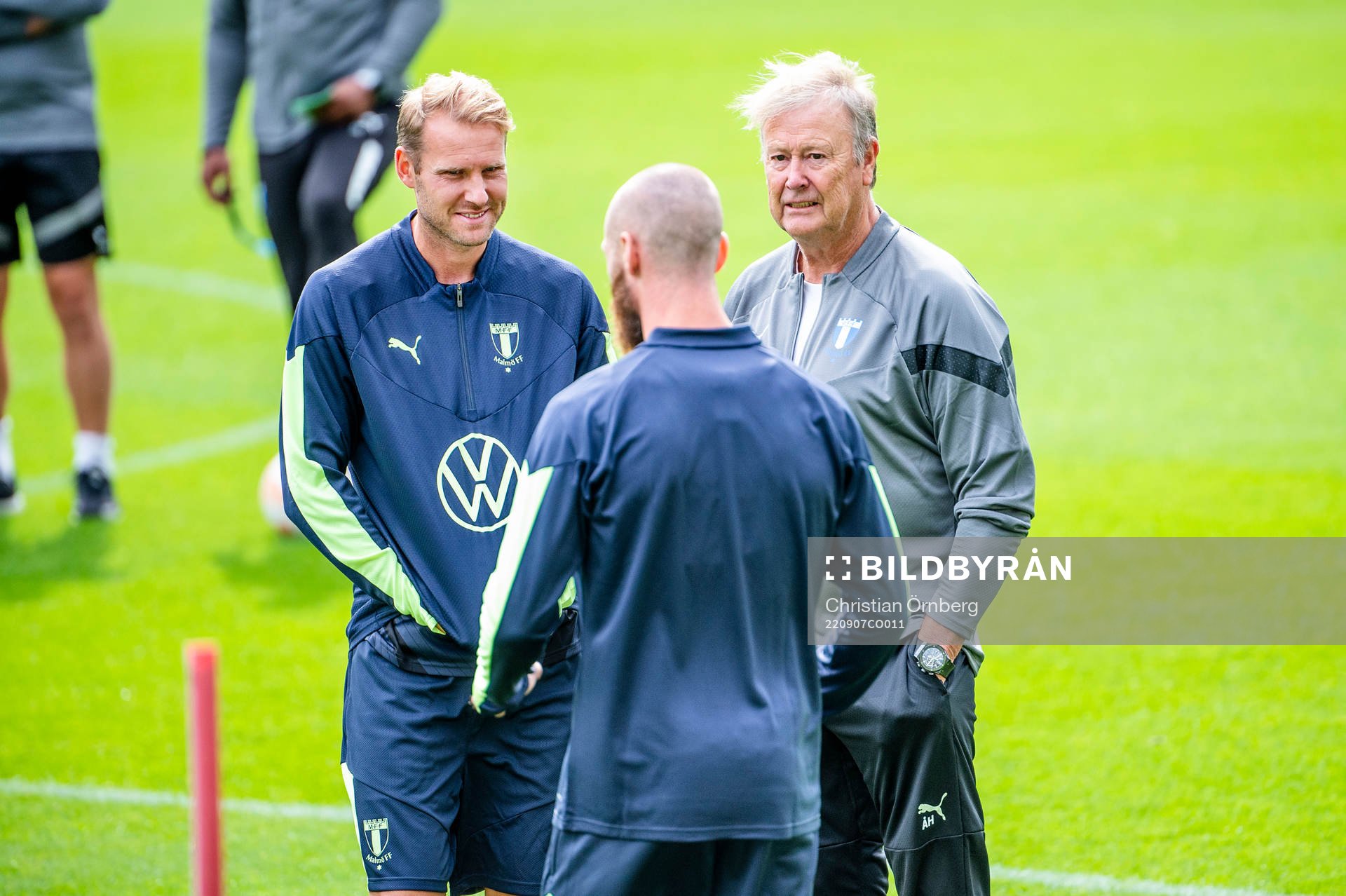 Head coach Åge Hareide, Ola Toivonen and Jo Inge Berget