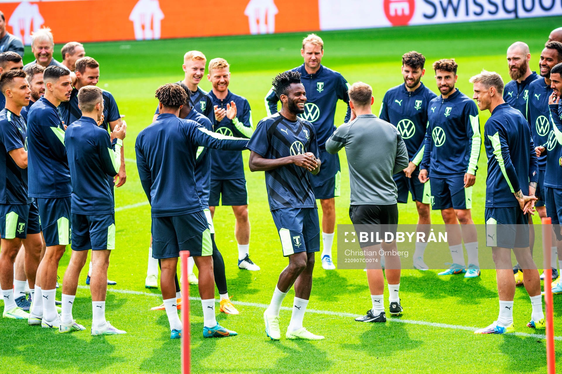 Emmanuel Lomotey and the team