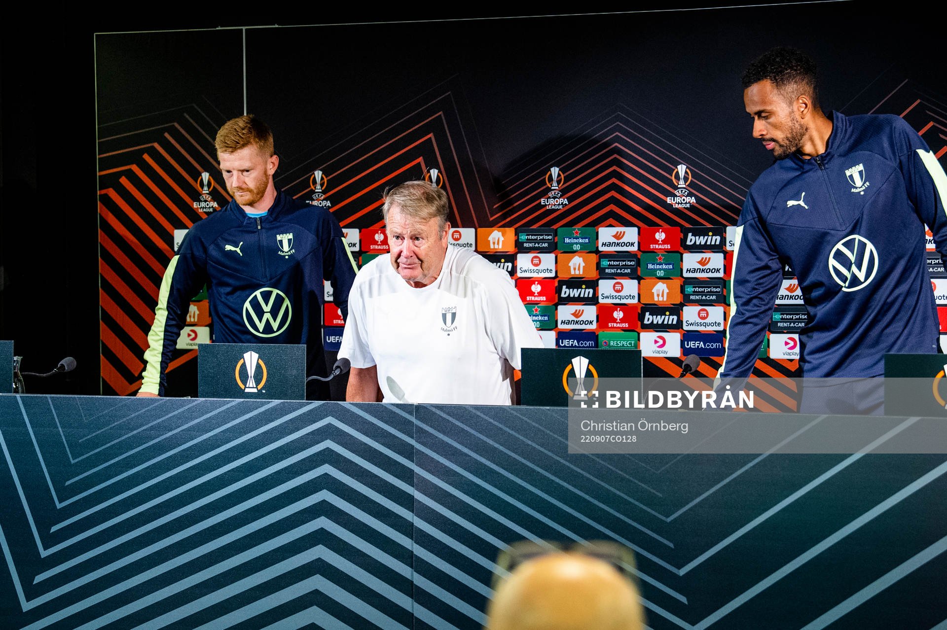 Anders Christiansen, head coach Åge Hareide and Isaac