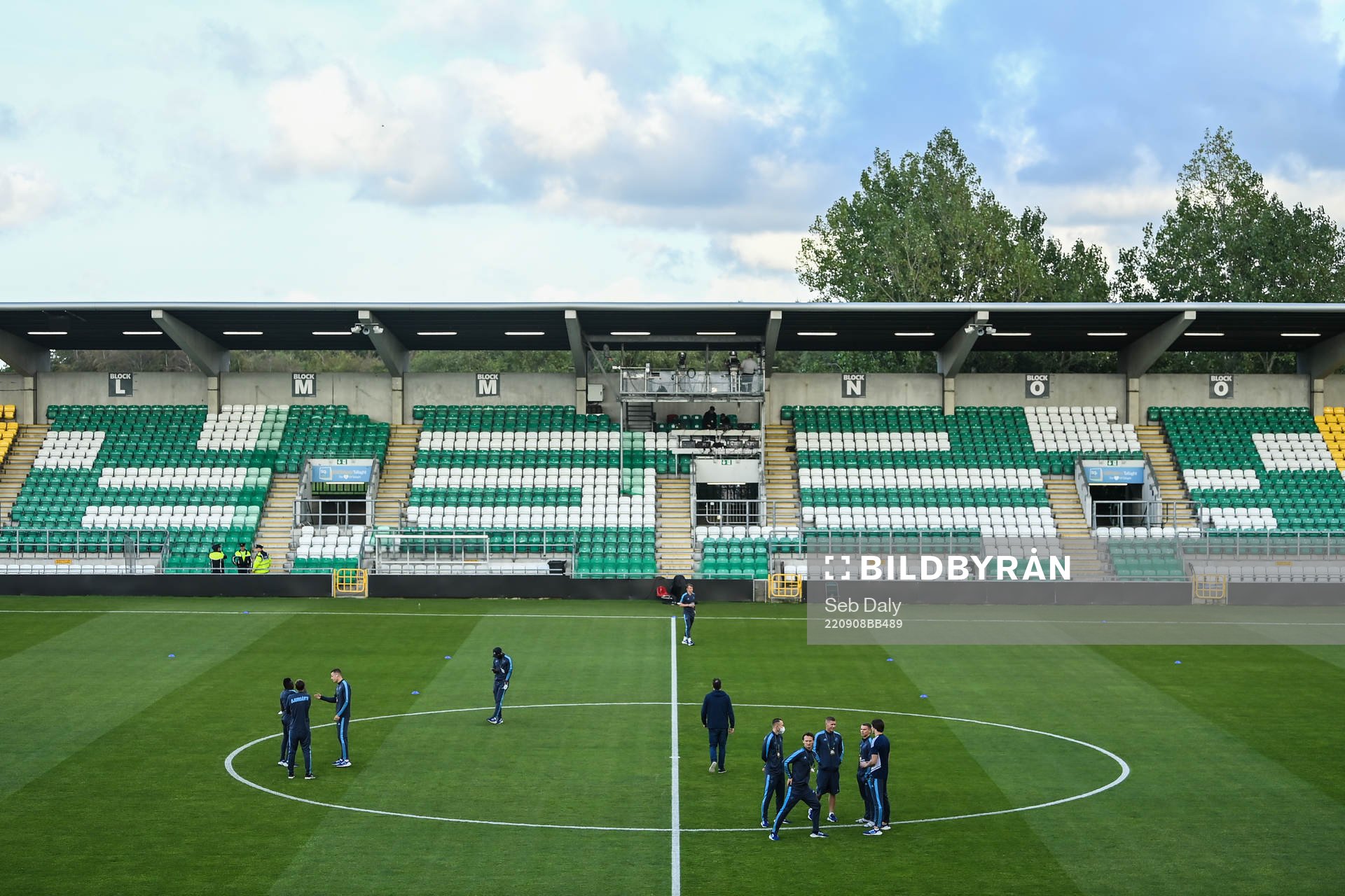 Players of Djurgården ahea of the UEFA Conference League