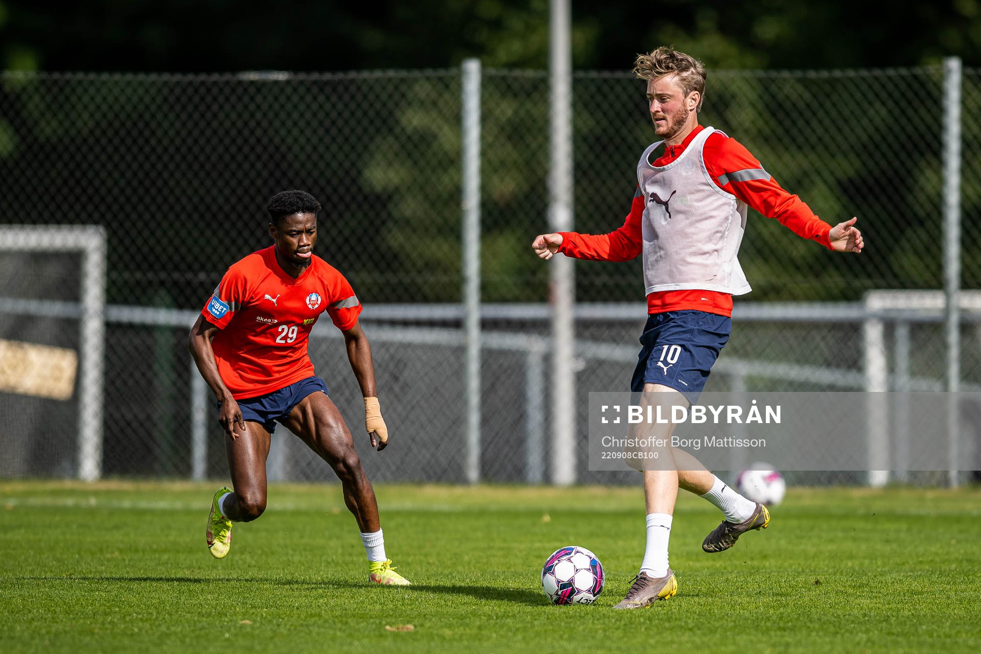 Joseph Amoako och Rasmus Jönsson