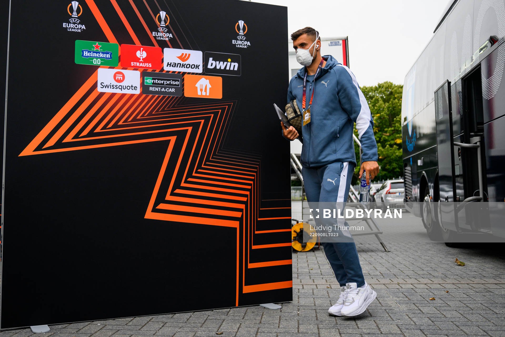 Matej Chalus of Malmö FF arrives ahead of the UEFA Europa League group stage match between Malmö FF and Braga on September 8, 2022 in Malmö.