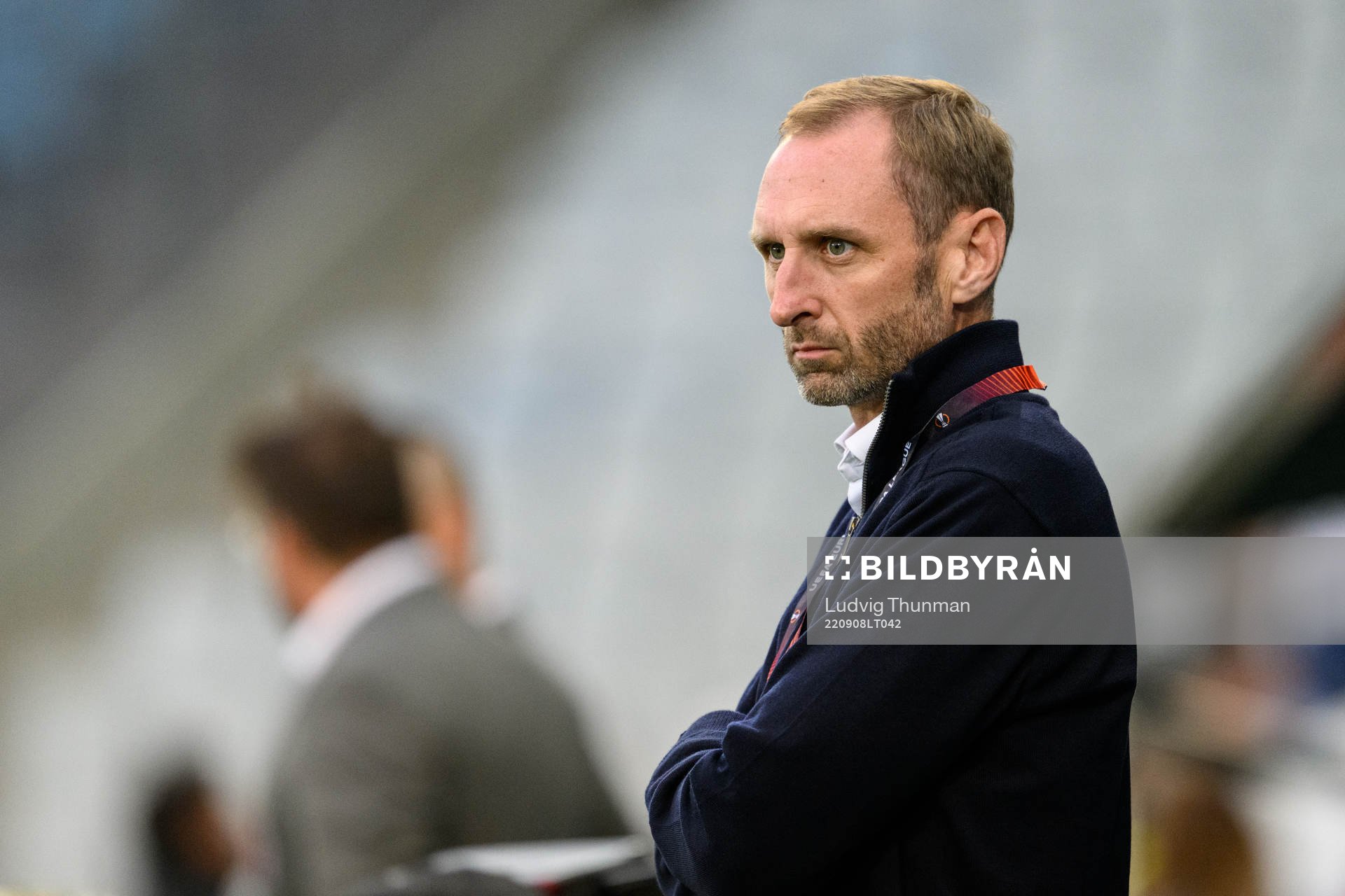 Sports director Andreas Georgson of Malmö FF during the UEFA Europa League group stage match between Malmö FF and Braga on September 8, 2022 in Malmö.
