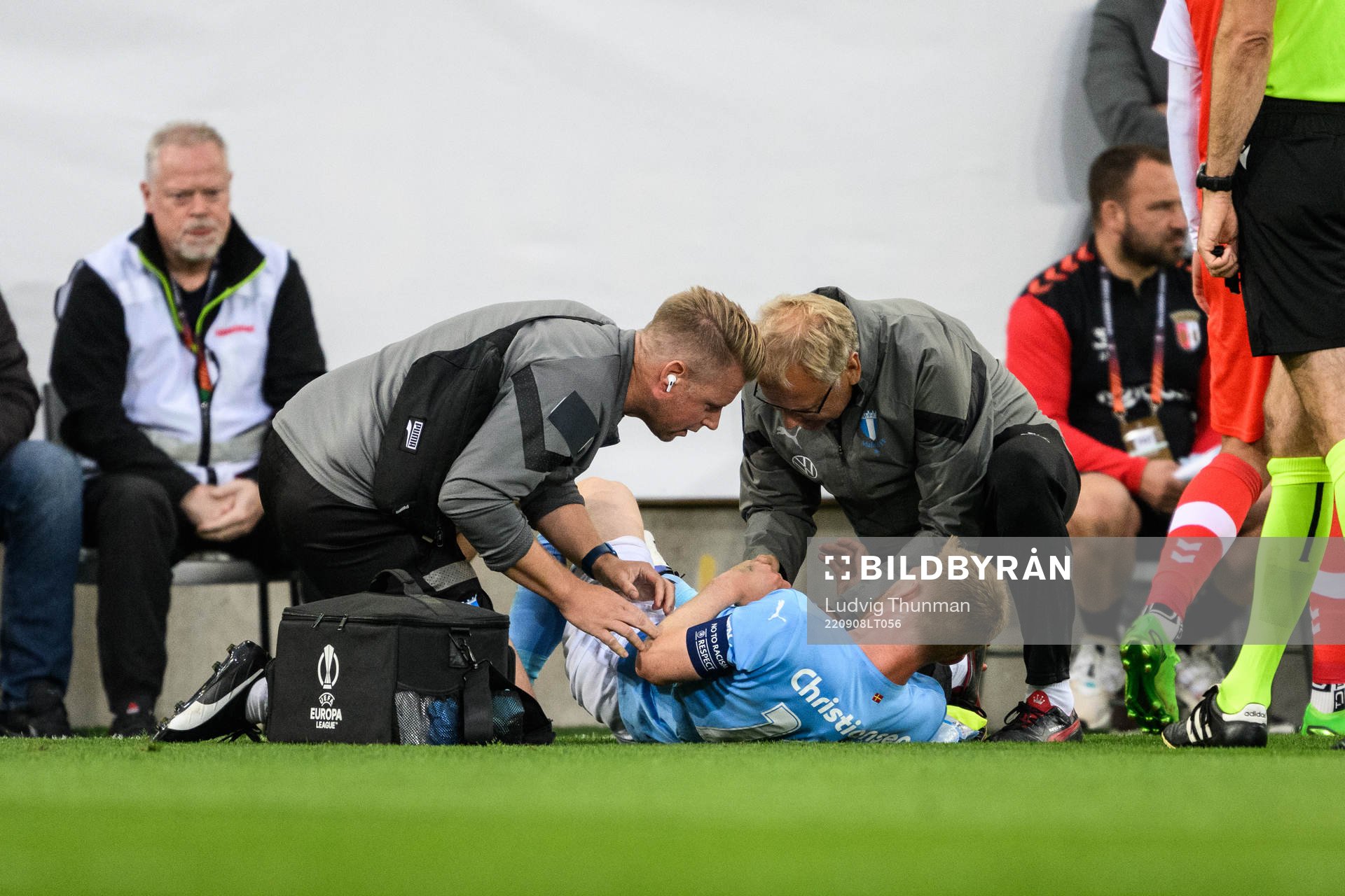 Anders Christiansen of Malmö FF in pain