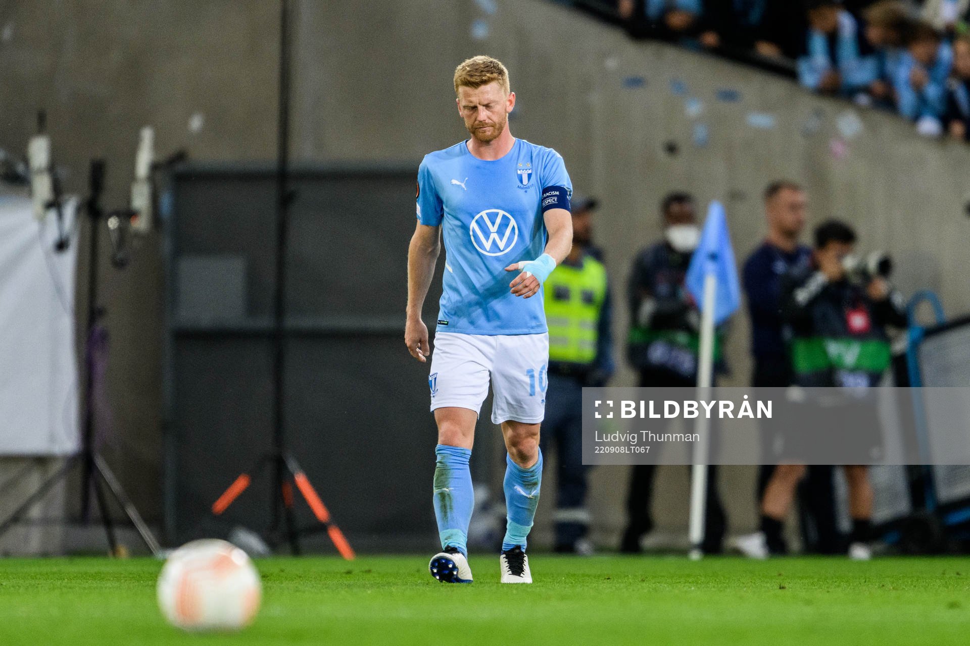 Anders Christiansen of Malmö FF looks dejected