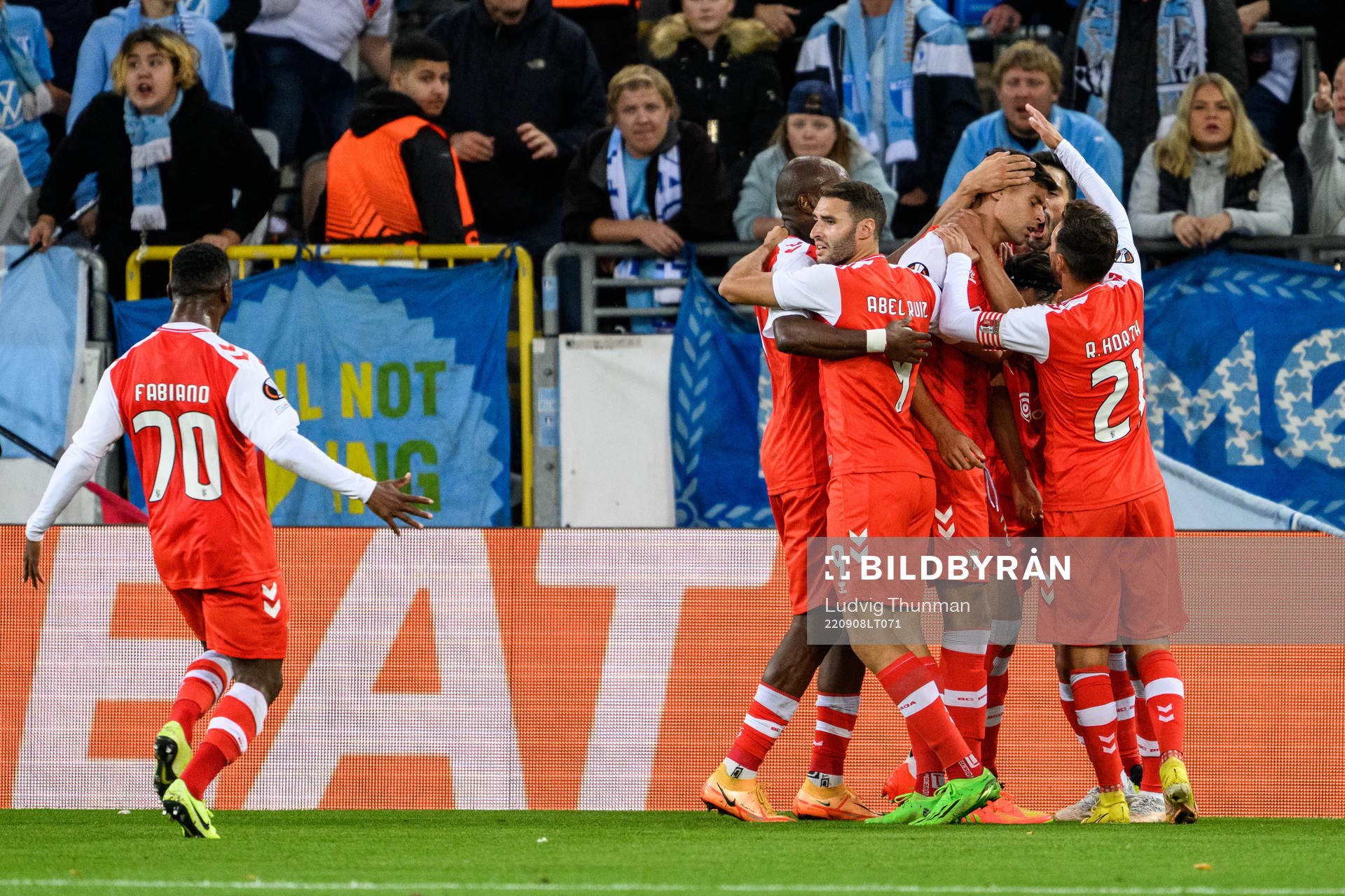 Bruno Rodrigues of Braga celebrates