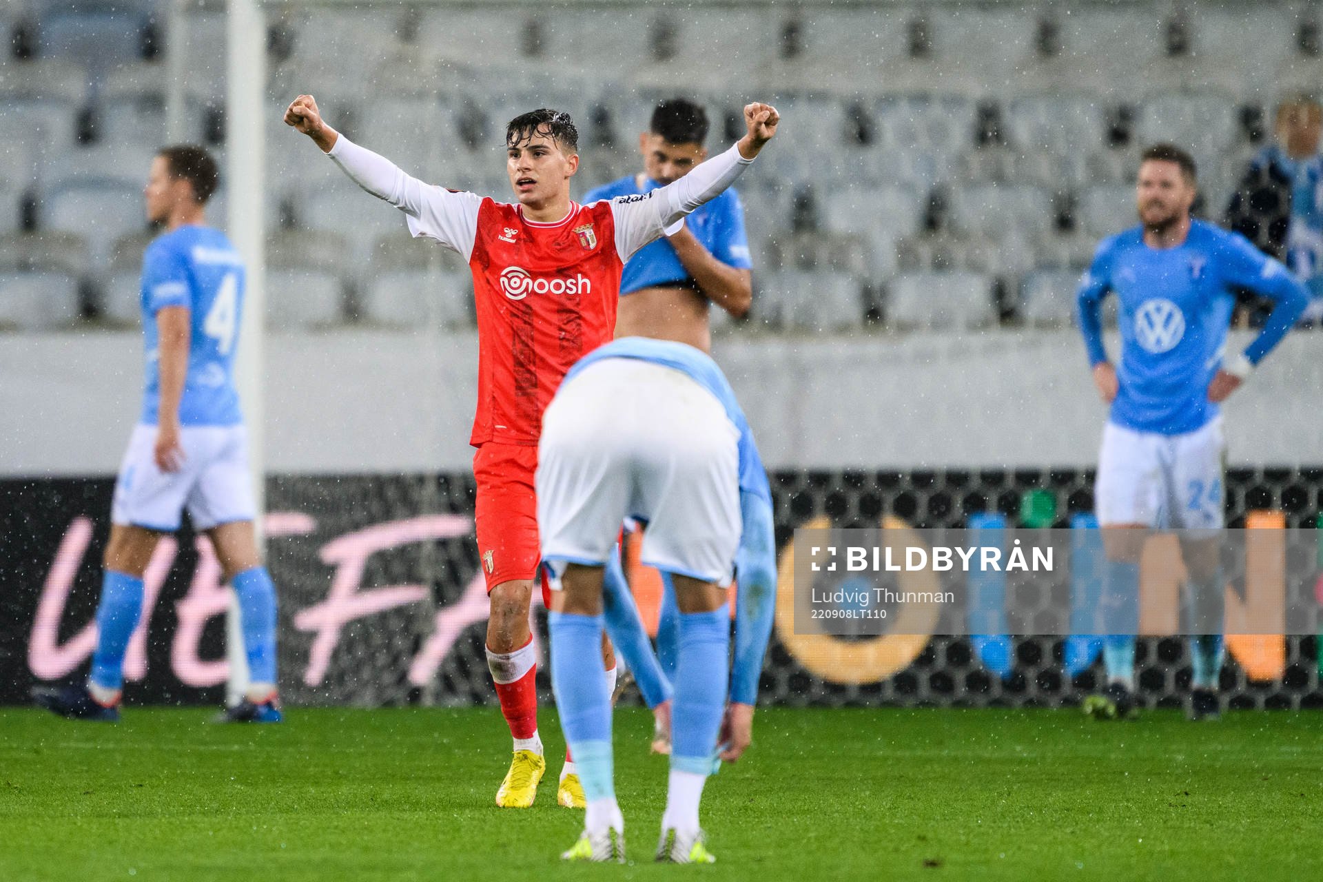Rodrigo Gomes of Braga celebrates