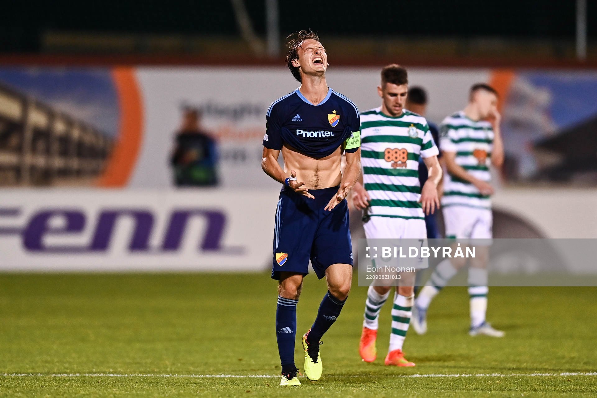 Hjalmar Ekdal of Djurgården looks dejected