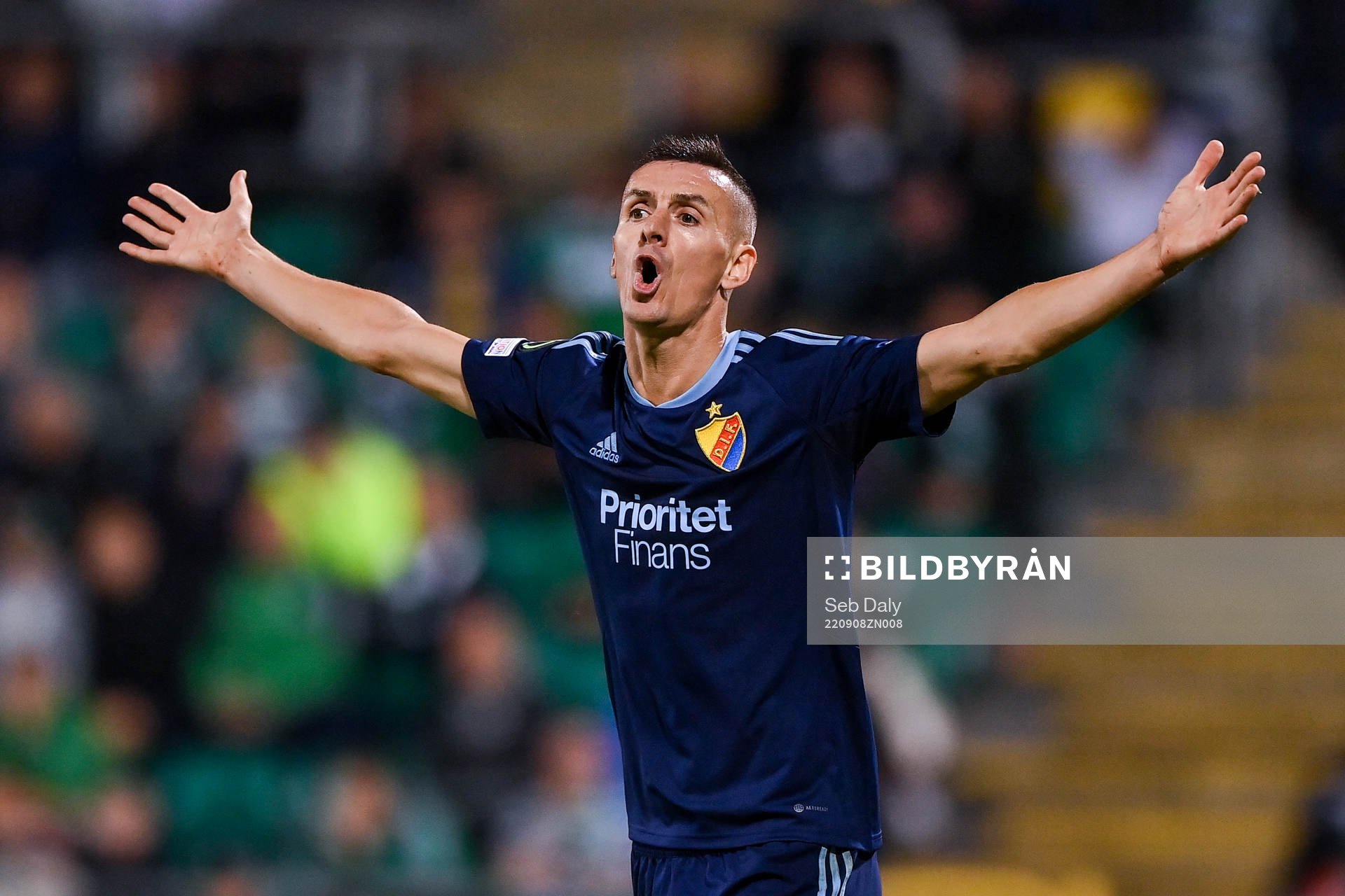 Haris Radetinac of Djurgården reacts