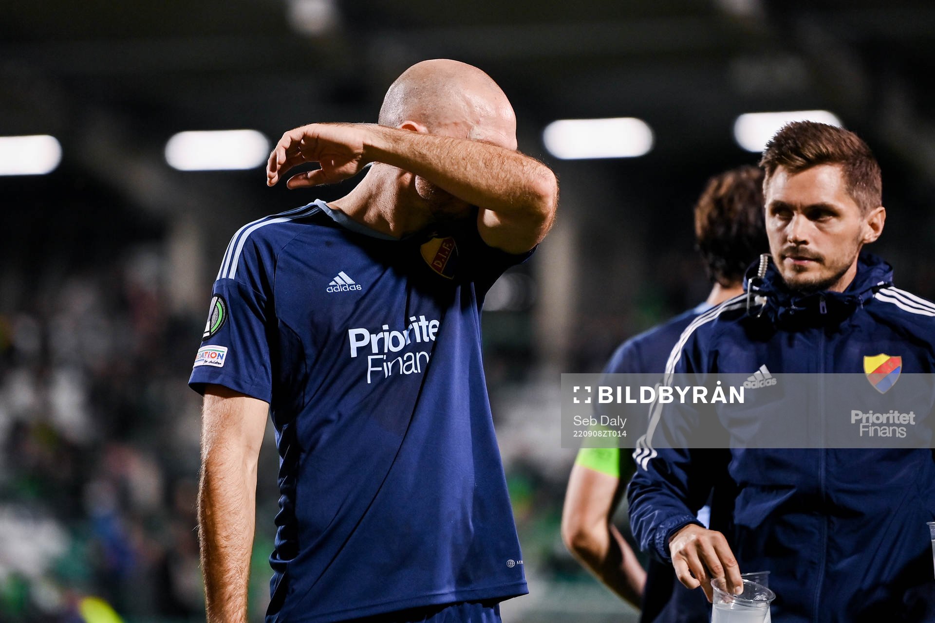 Marcus Danielson of Djurgården looks dejected