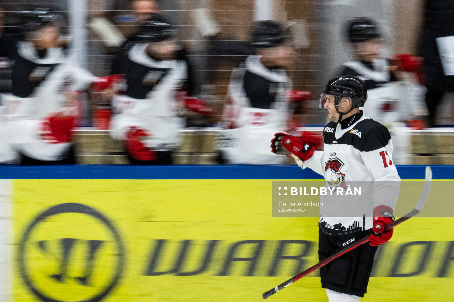 Malmö Redhawks Pathrik Westerholm jublar