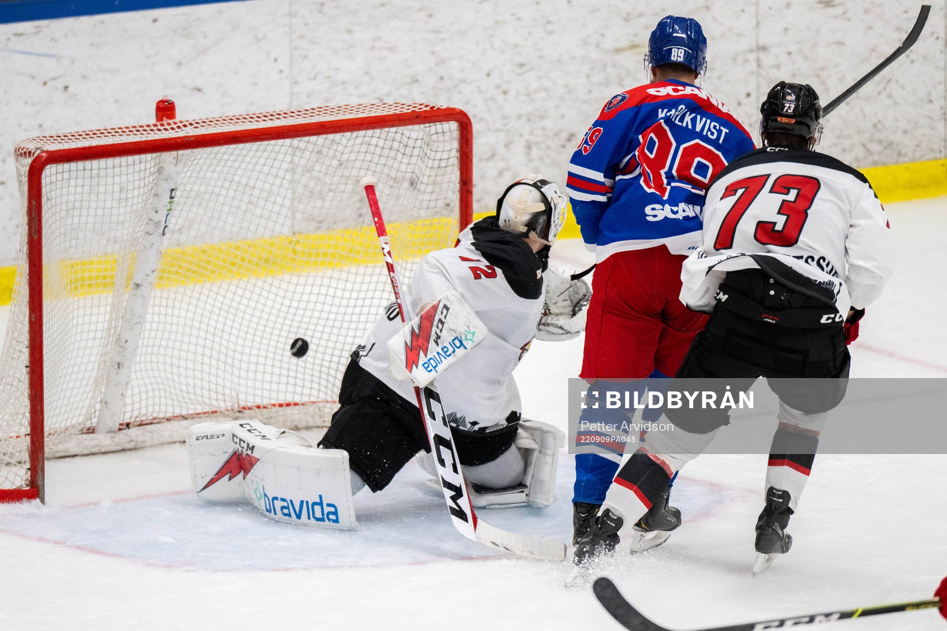 Oskarshamns Patrik Karlkvist gör 2-3 bakom Malmö Redhawks