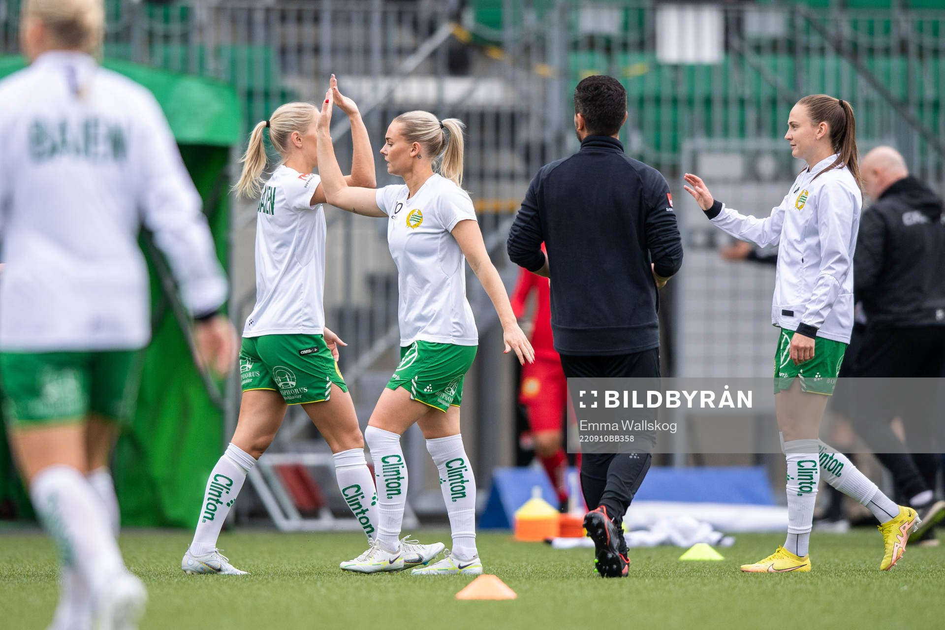 Hammarbys Emma Jansson inför fotbollsmatchen i Damallsvenskan mellan Hammarby och FC Rosengård den 10 september 2022 i Stockholm. 