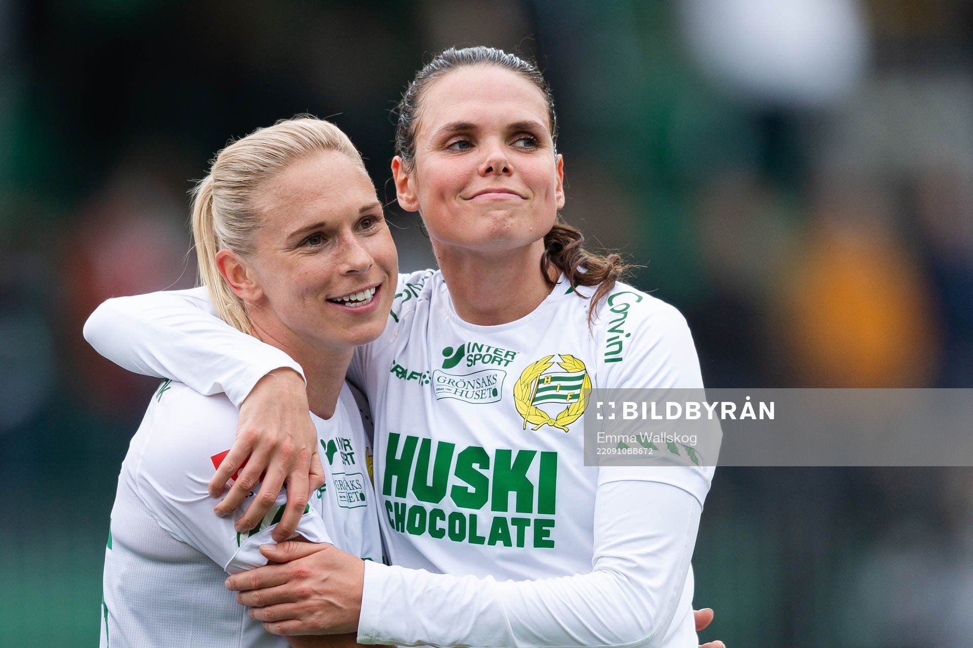 Hammarbys Jonna Andersson och Simone Boye Sørensen jublar