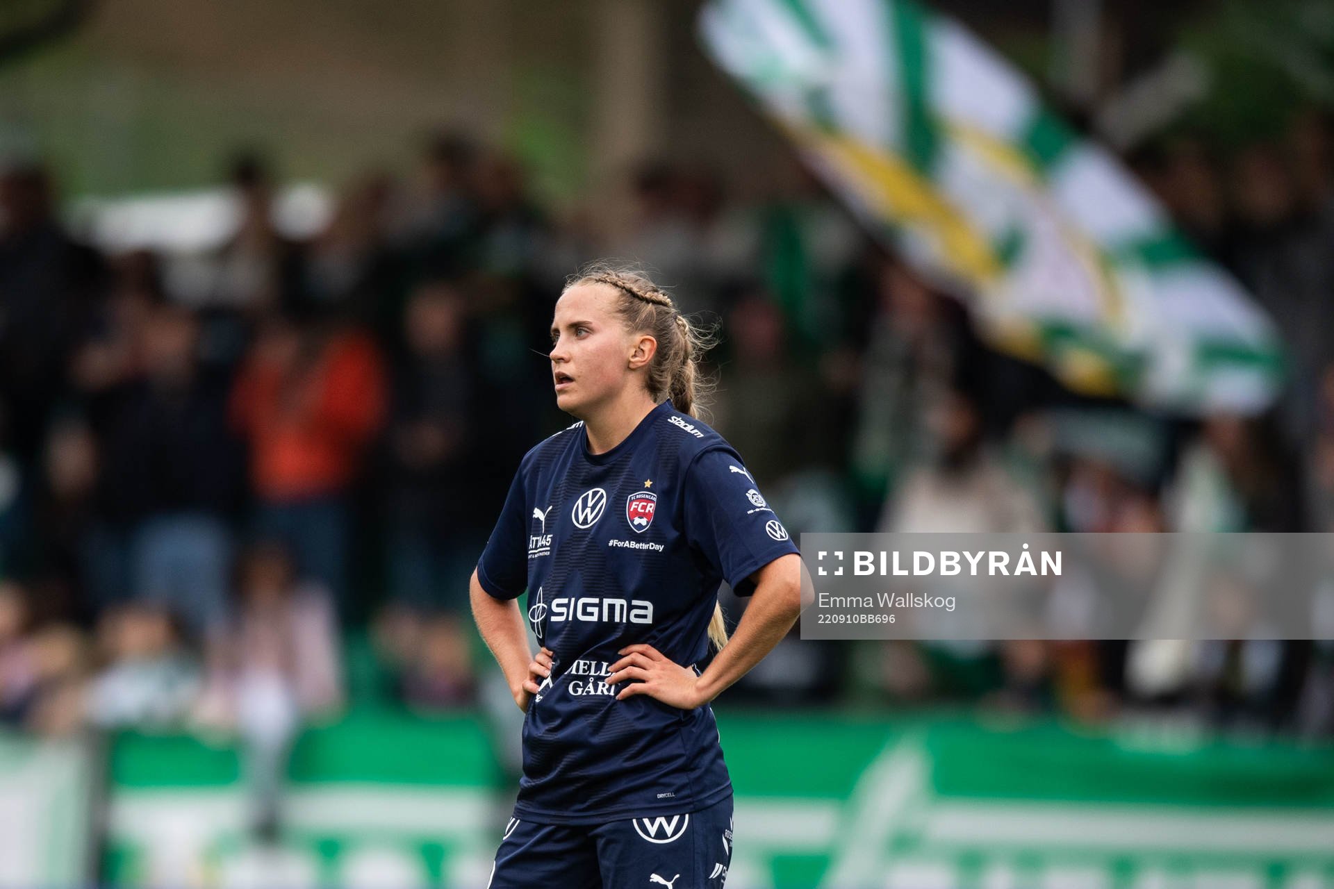 FC Rosengårds Fiona Brown deppar