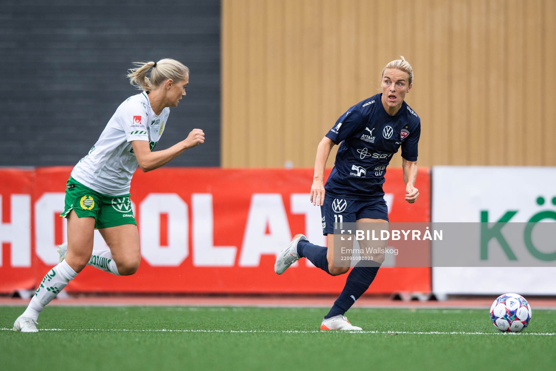 Hammarbys Alice Carlsson och FC Rosengårds Mimmi Larsson