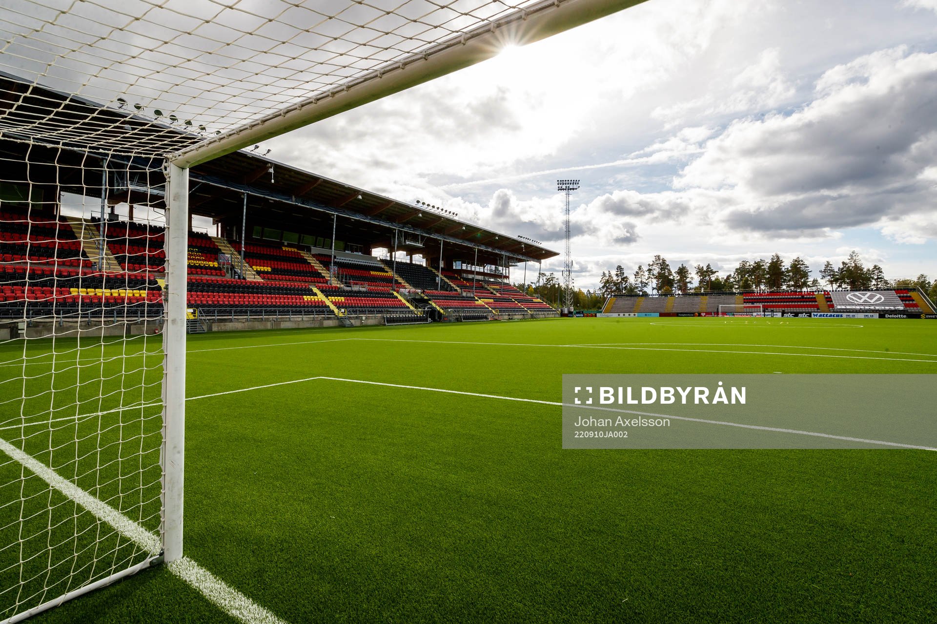 Jämtkraft Arena inför fotbollsmatchen i Superettan mellan Östersund och Örebro den 10 september 2022 i Östersund. 