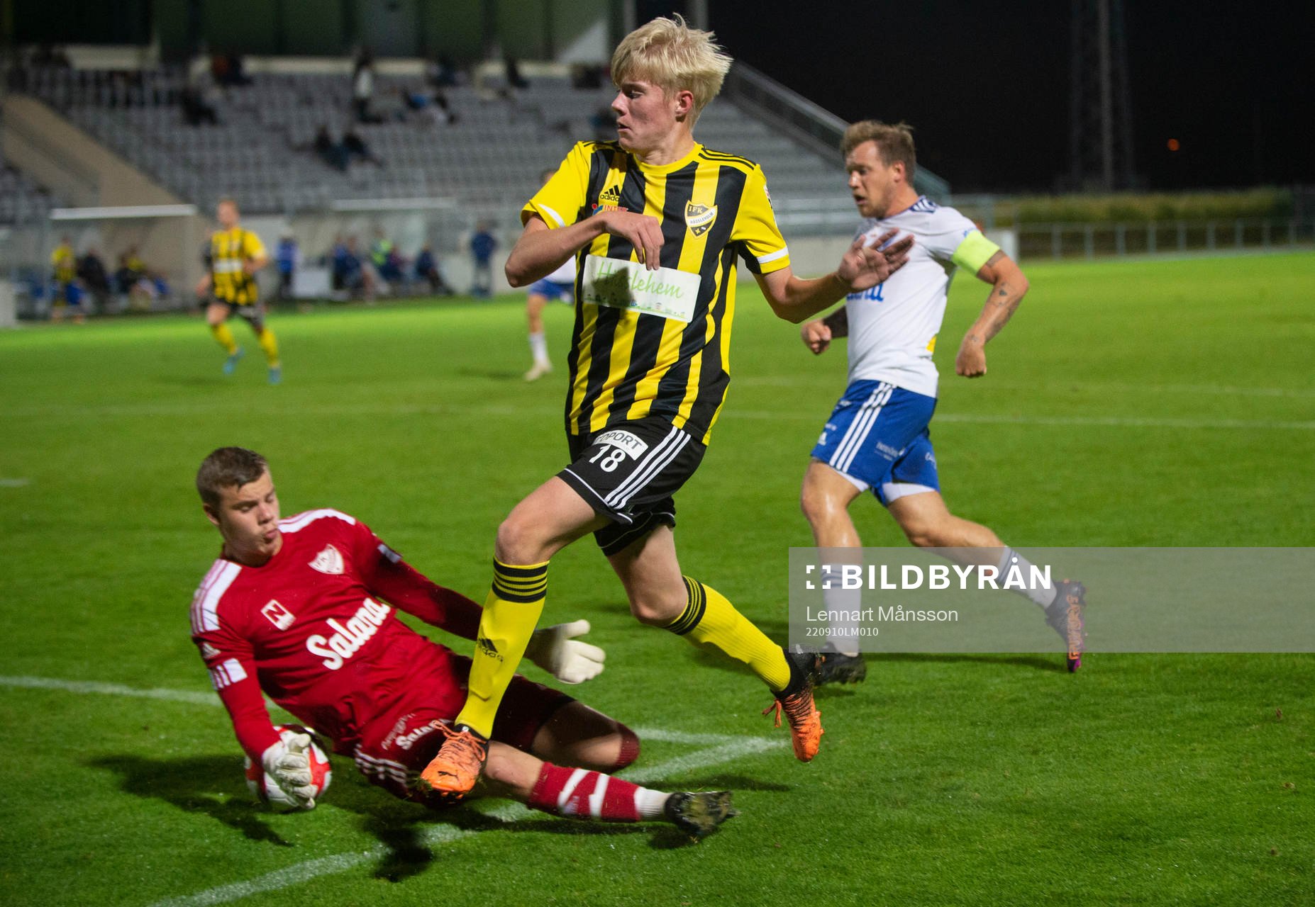 IFK Hässleholms  Linus Roslund i matchen i DM mellan IFK