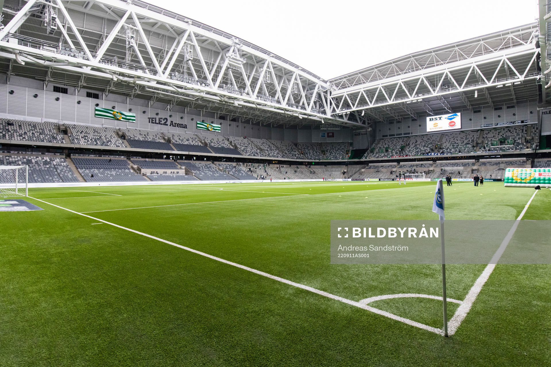 Vy över Tele2 Arena