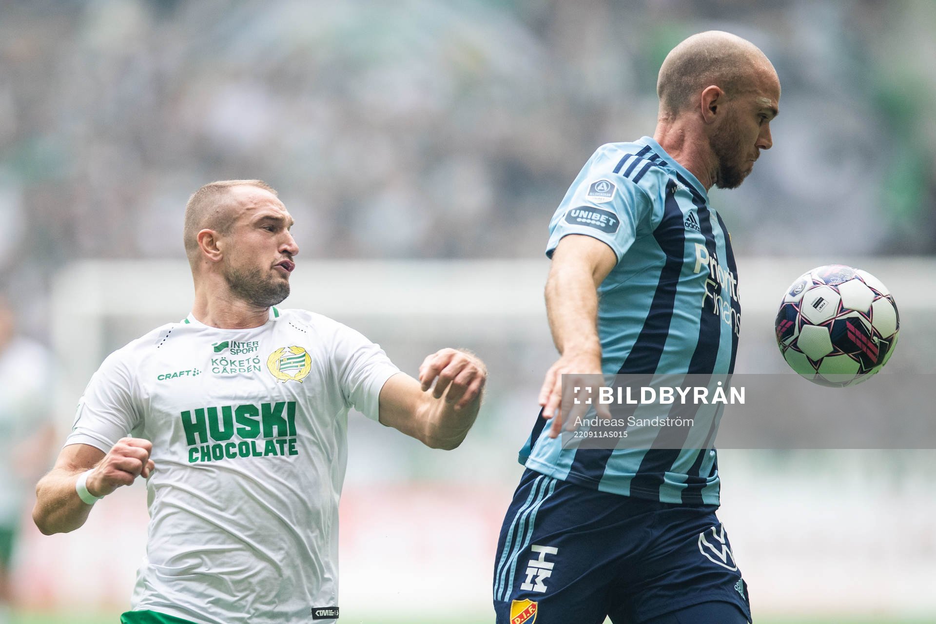 Hammarbys Veton Berisha och Djurgårdens Marcus Danielson
