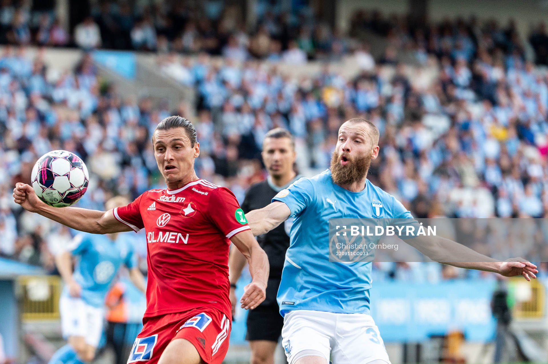 IFK Norrköpings Daniel Fritz Eid och Malmö FFs Jo Inge