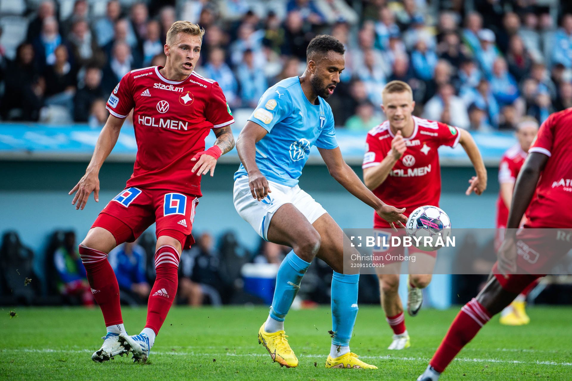 Malmö FFs Isaac Kiese Thelin och IFK Norrköpings Marco