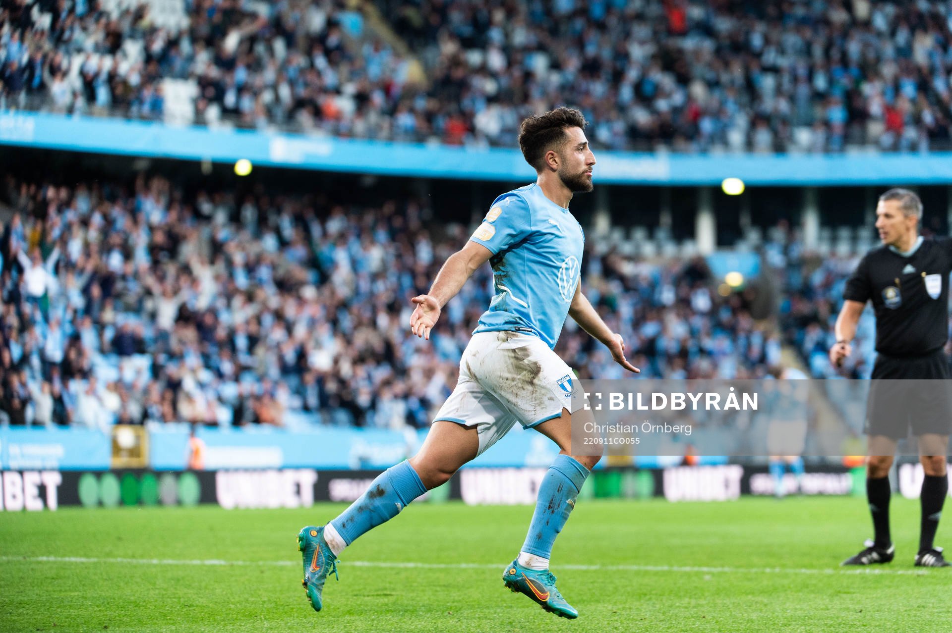 Malmö FFs Moustafa Zeidan jublar