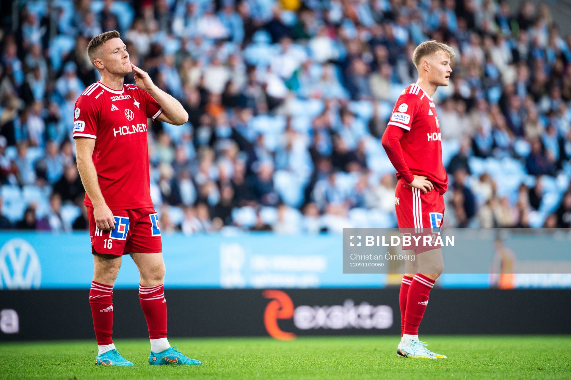 IFK Norrköpings Viktor Agardius och Andri Lucas Gudjohnsen