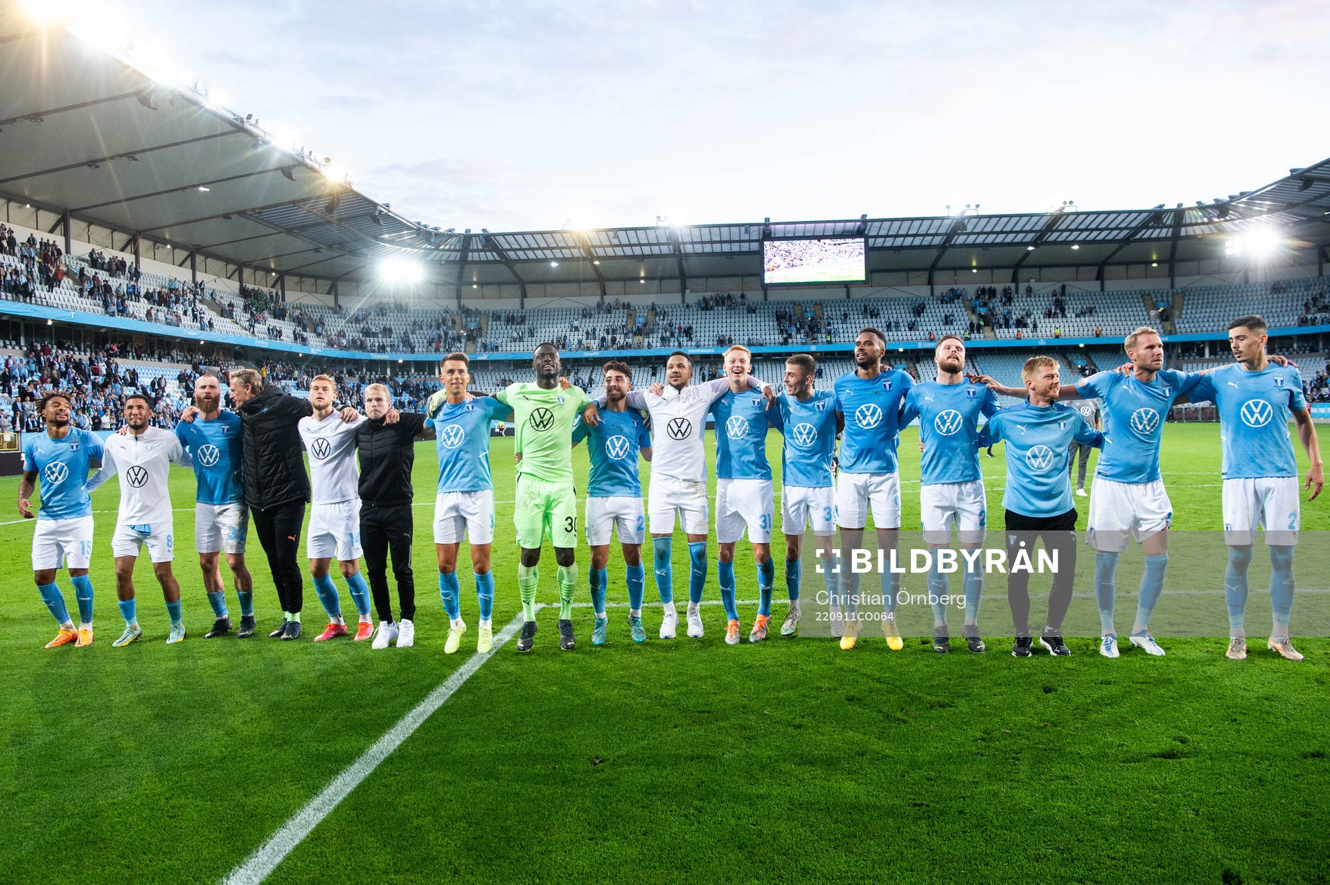 Malmö FFs spelare jublar