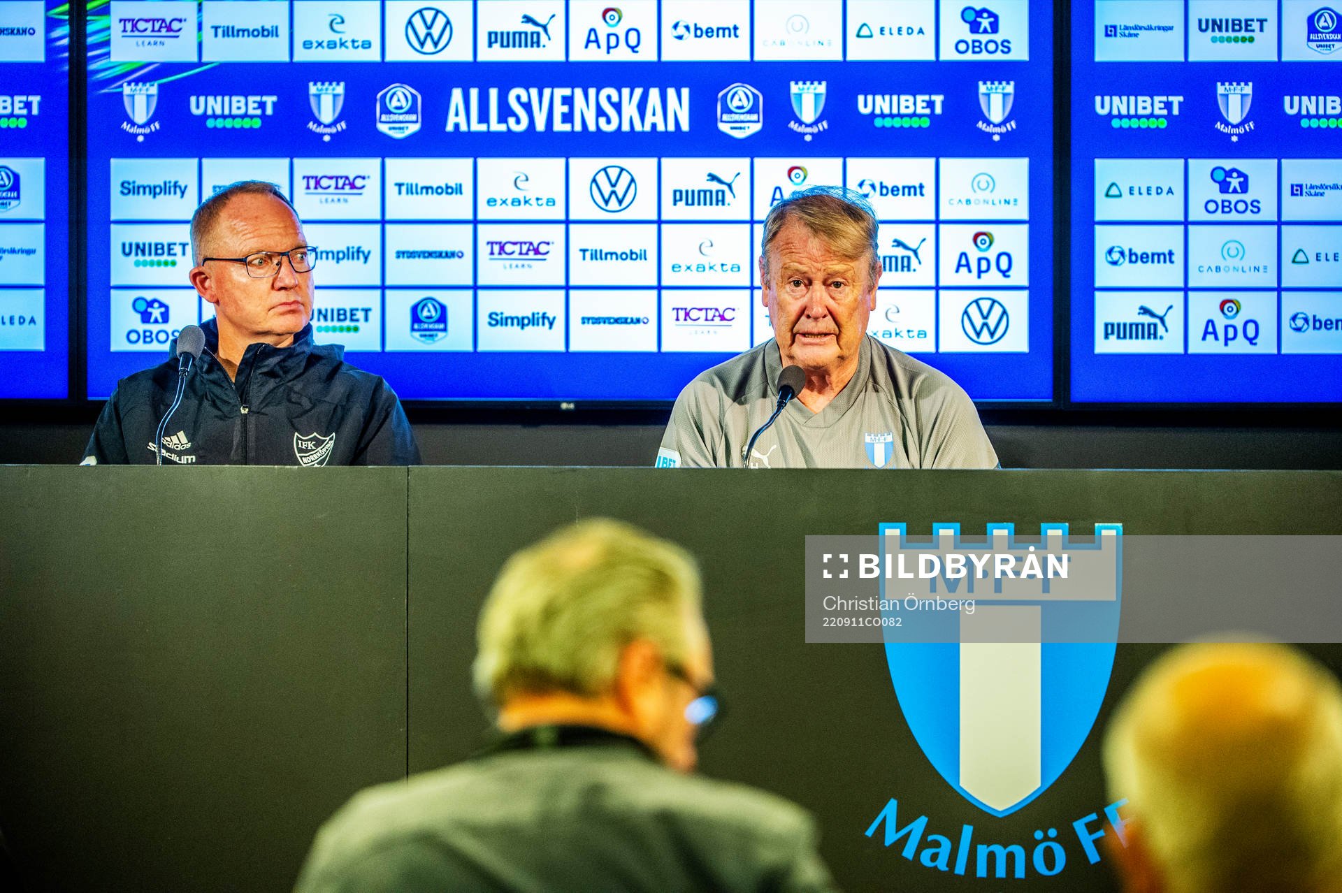 IFK Norrköpings tränare Glen Riddersholm och Malmö FFs
