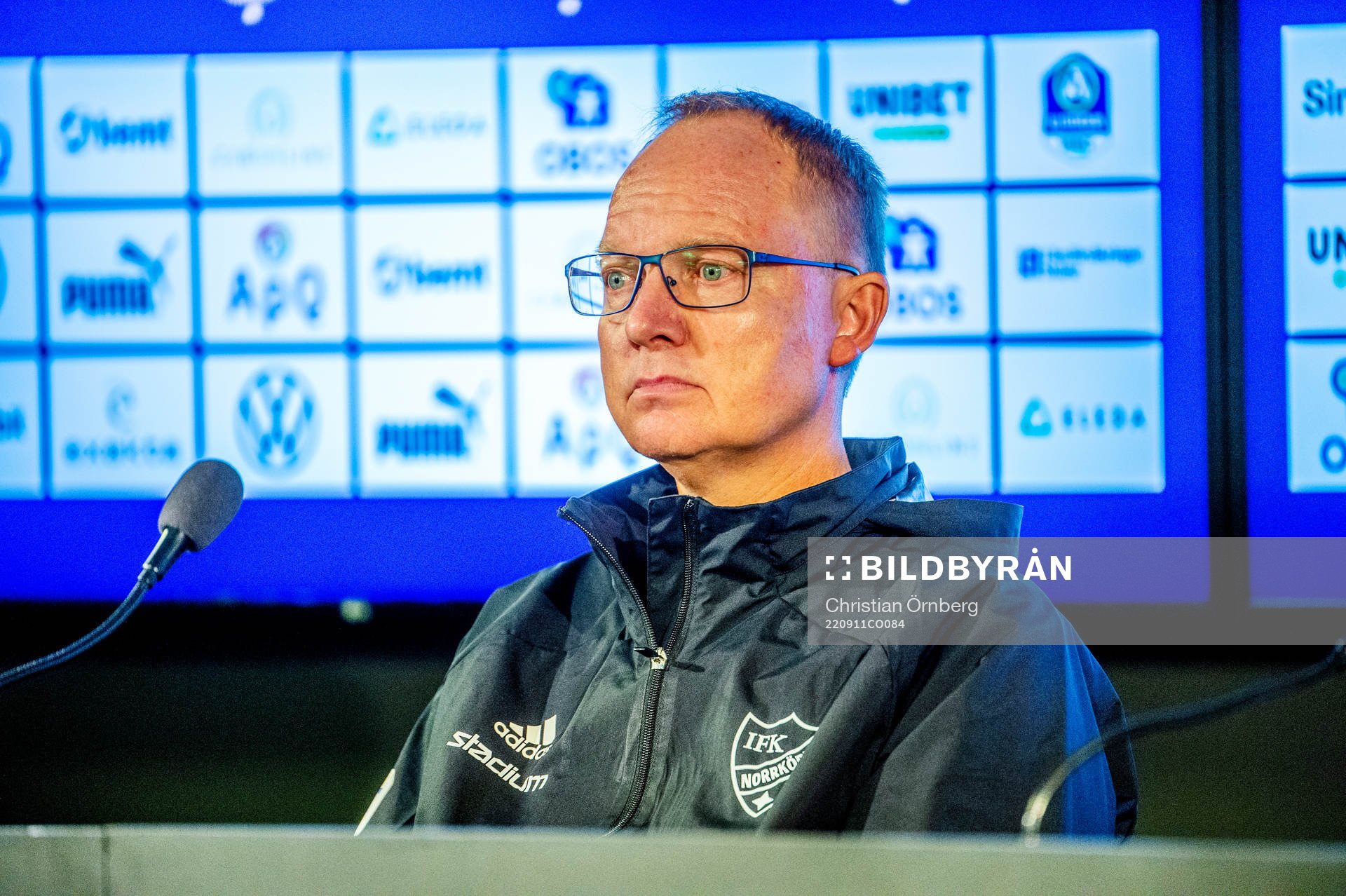 IFK Norrköpings tränare Glen Riddersholm på en